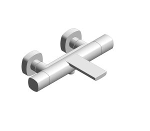 Product: CAMEO Wall Mounted Exposed Thermostatic Bath Shower Mixer (CAM-123T-CP)