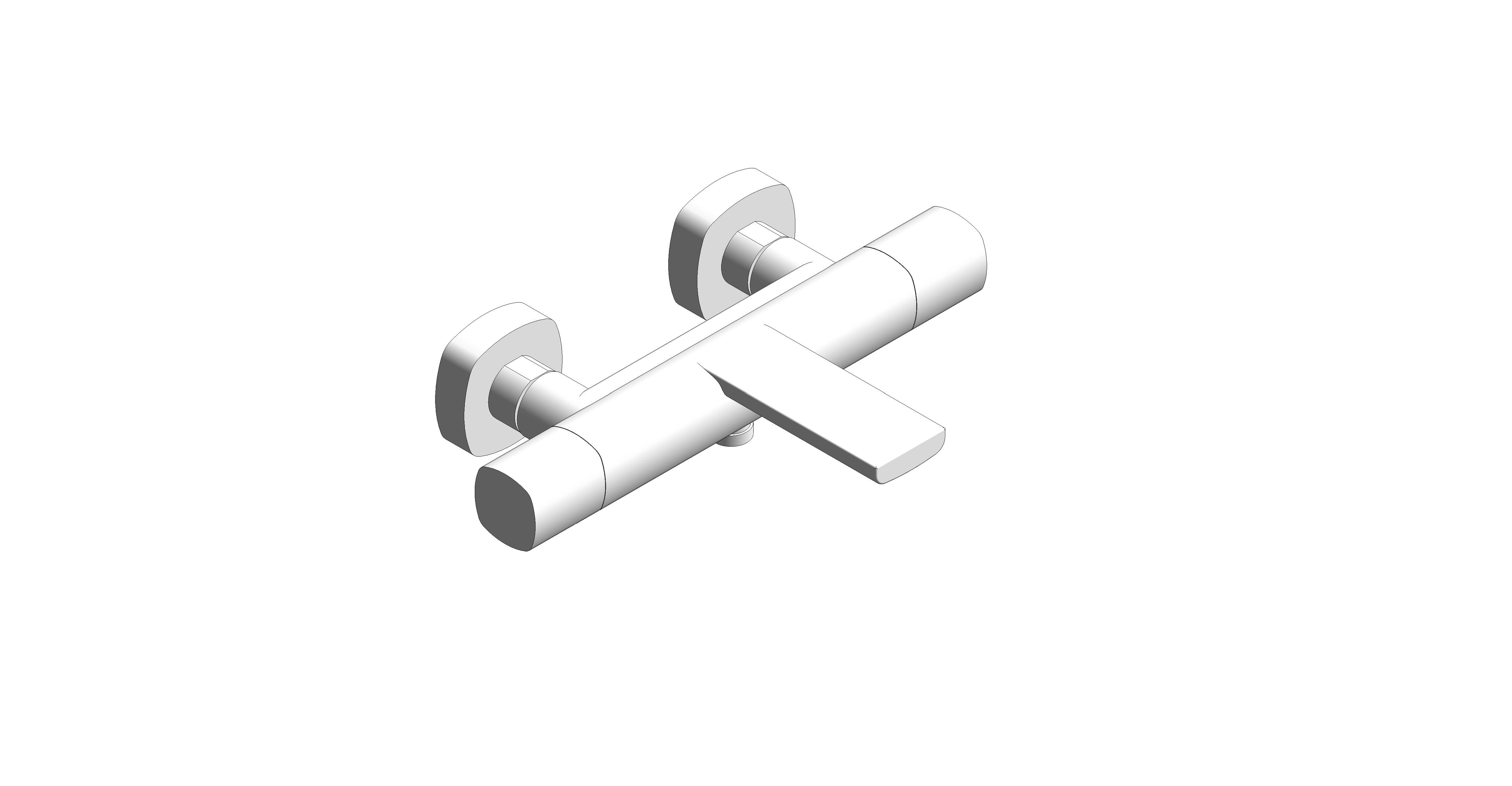Product: CAMEO Wall Mounted Exposed Thermostatic Bath Shower Mixer (CAM-123T-MW)