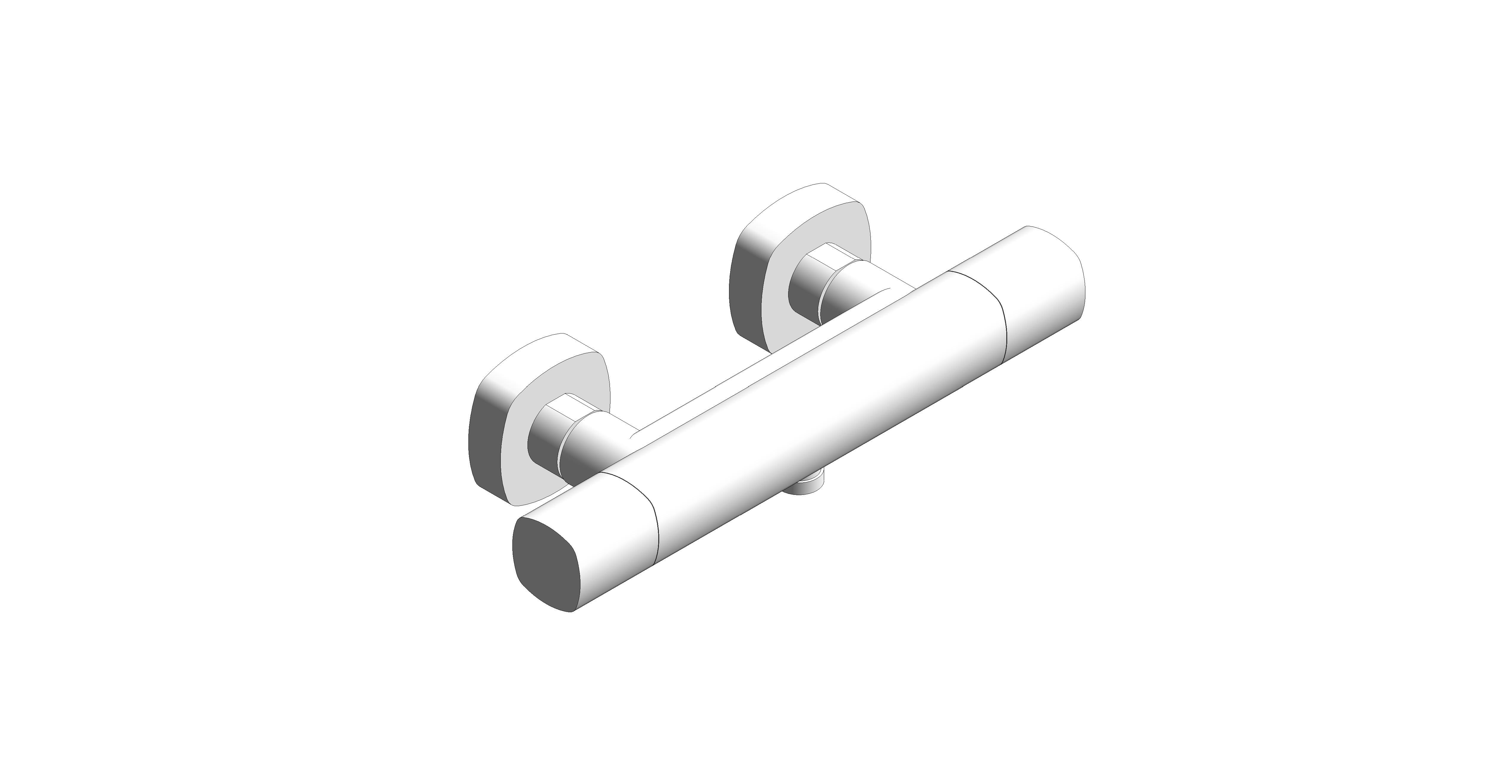 Product: CAMEO Wall Mounted Thermostatic Exposed Shower Bar Valve (CAM-149T-MW)