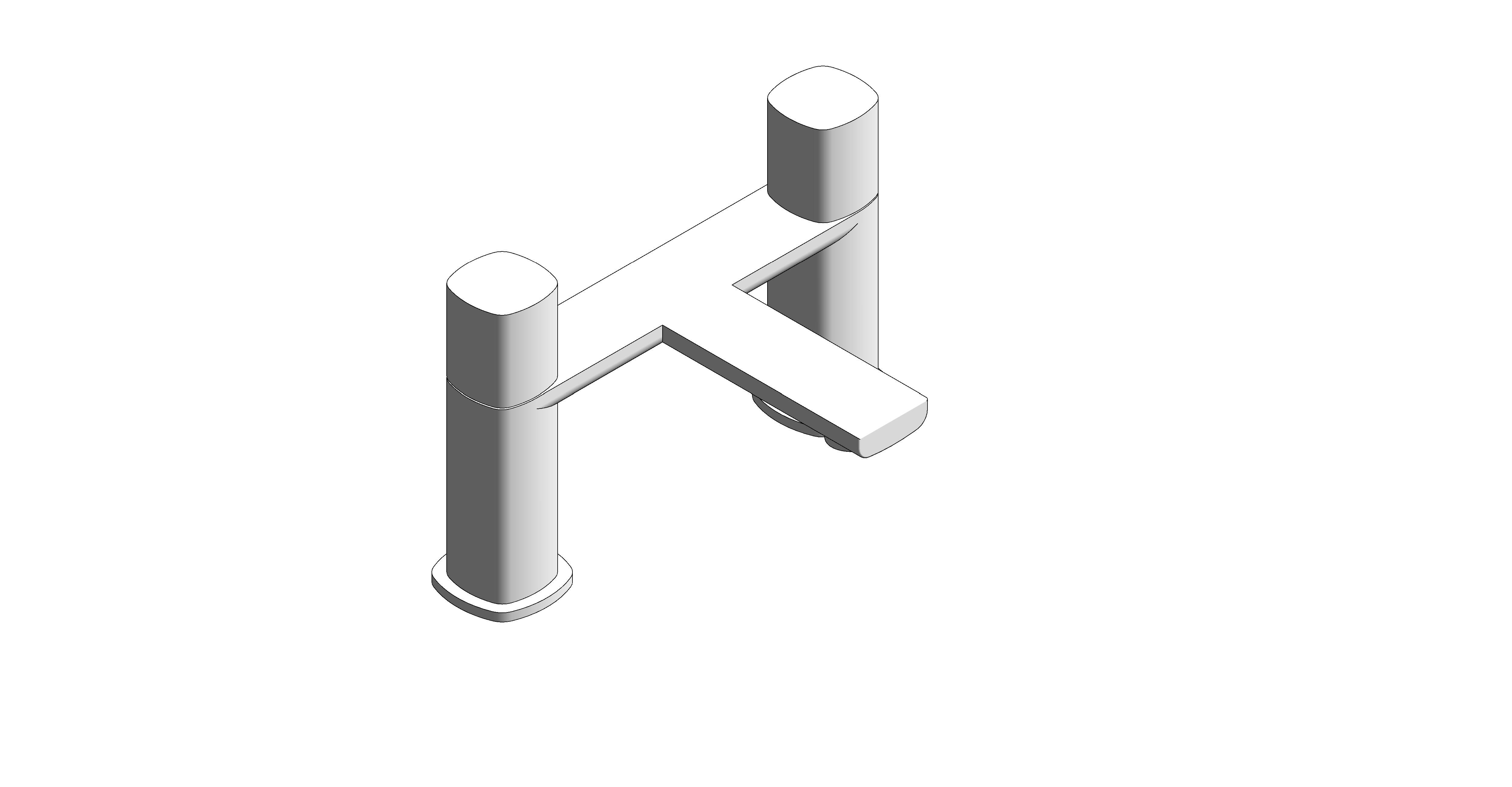 Product: CAMEO Deck Mounted Bath Mixer (CAM-137-MW)