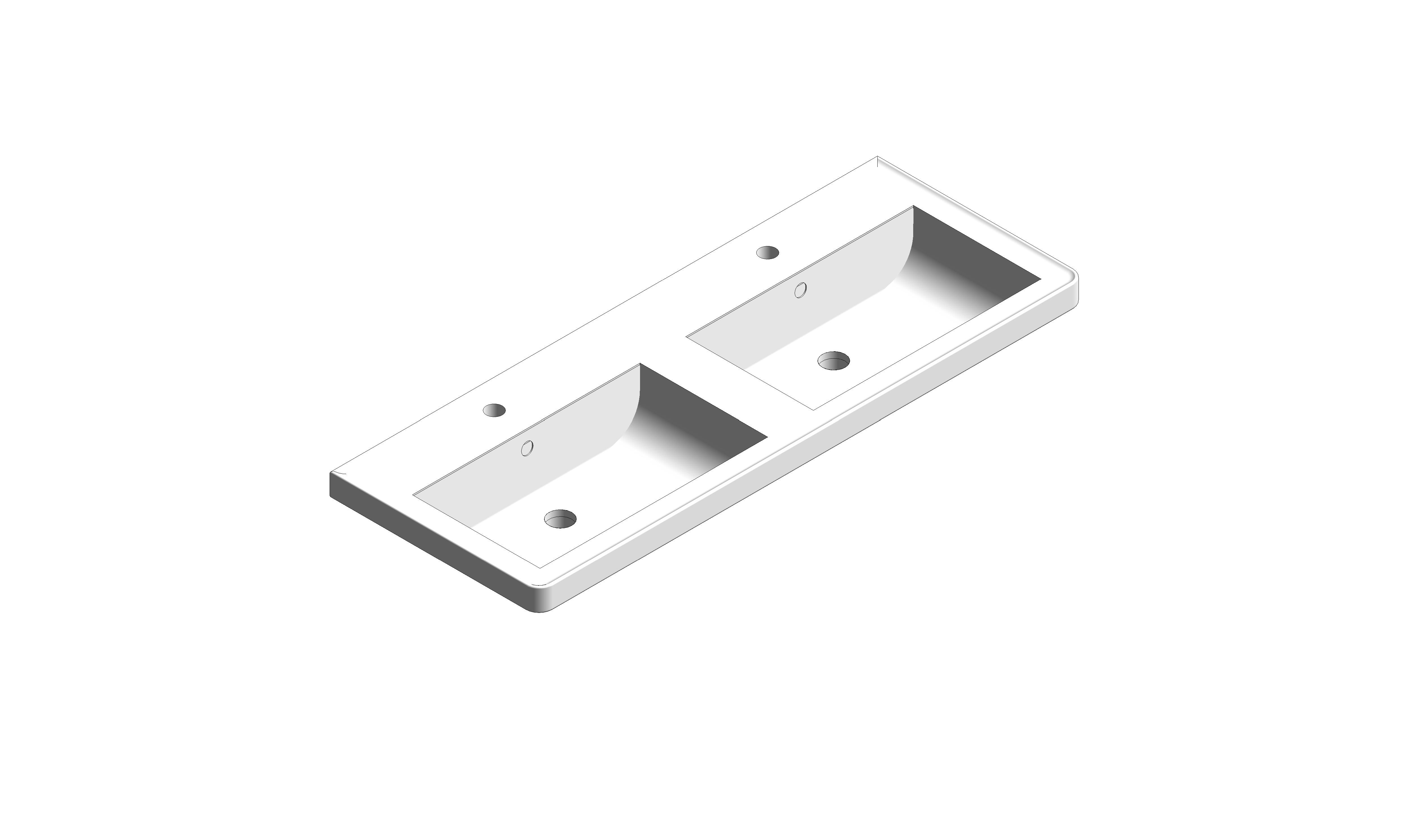 Product: CAMEO 1200mm Mineral Cast Vanity Basin (CAM-BM12-AW)