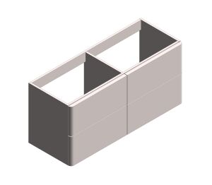 Product: CAMEO 1200mm Bathroom Vanity Unit With 4 Drawers (CAM-F1200-PC)