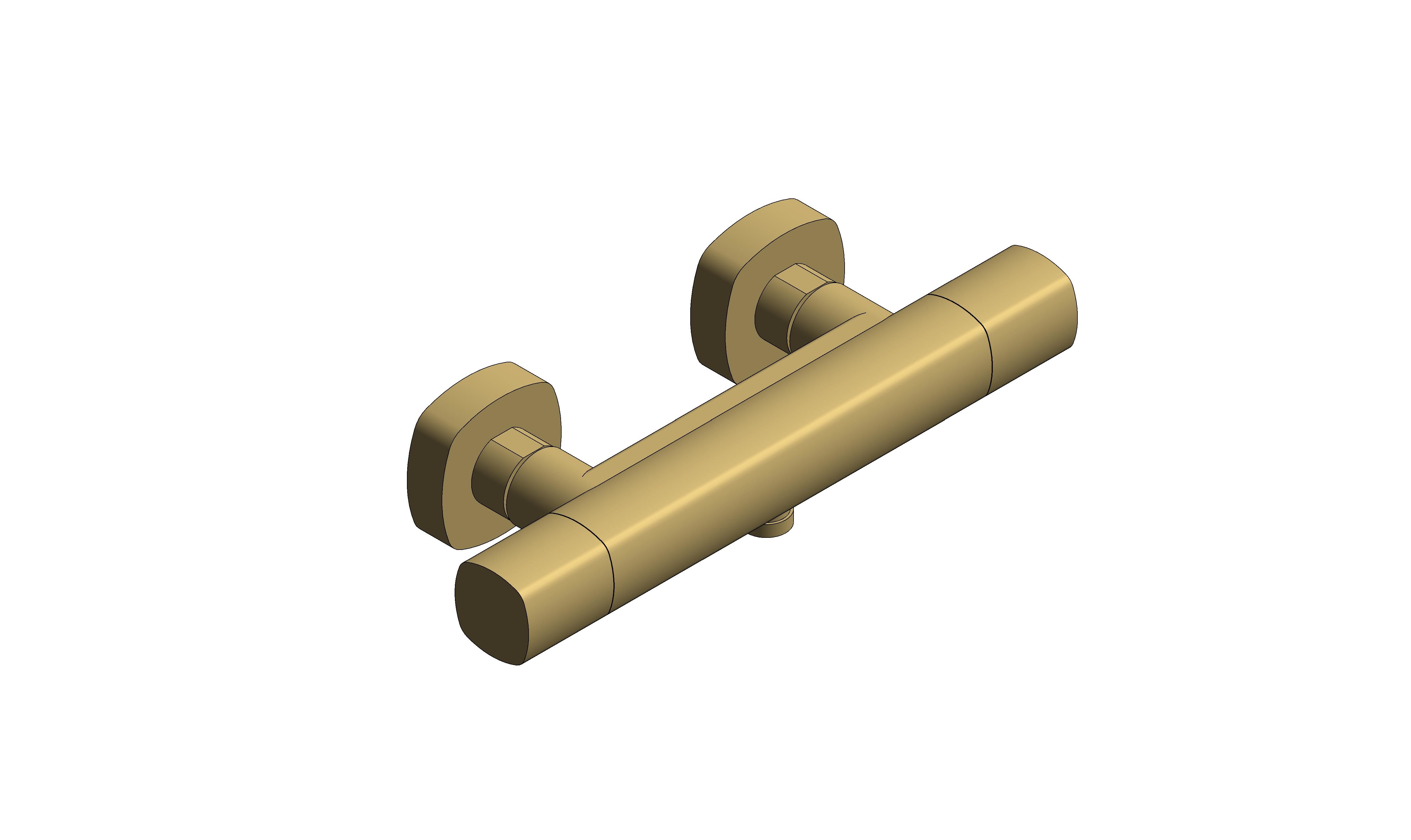 Product: CAMEO Wall Mounted Thermostatic Exposed Shower Bar Valve (CAM-149T-SBR)