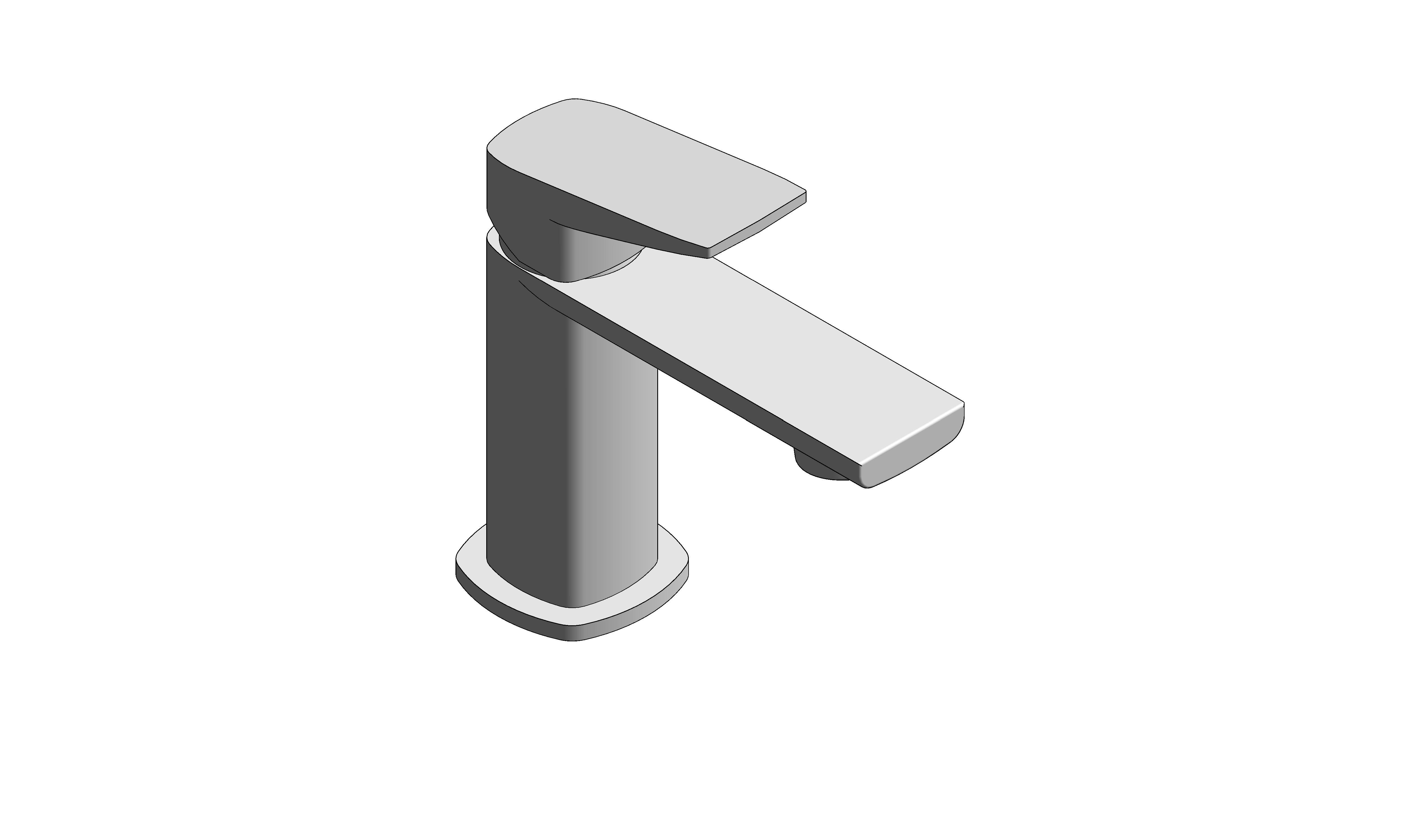 Product: CAMEO Lever Mini Mono Basin Mixer and Universal Basin Waste (CAM-200M/CC-CP)