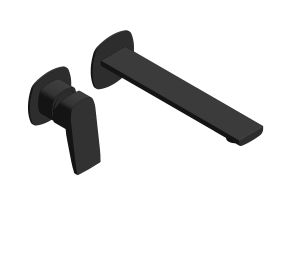 Product: CAMEO Lever Wall Mounted Basin Mixer in Matt Black (CAM-209S-MB)