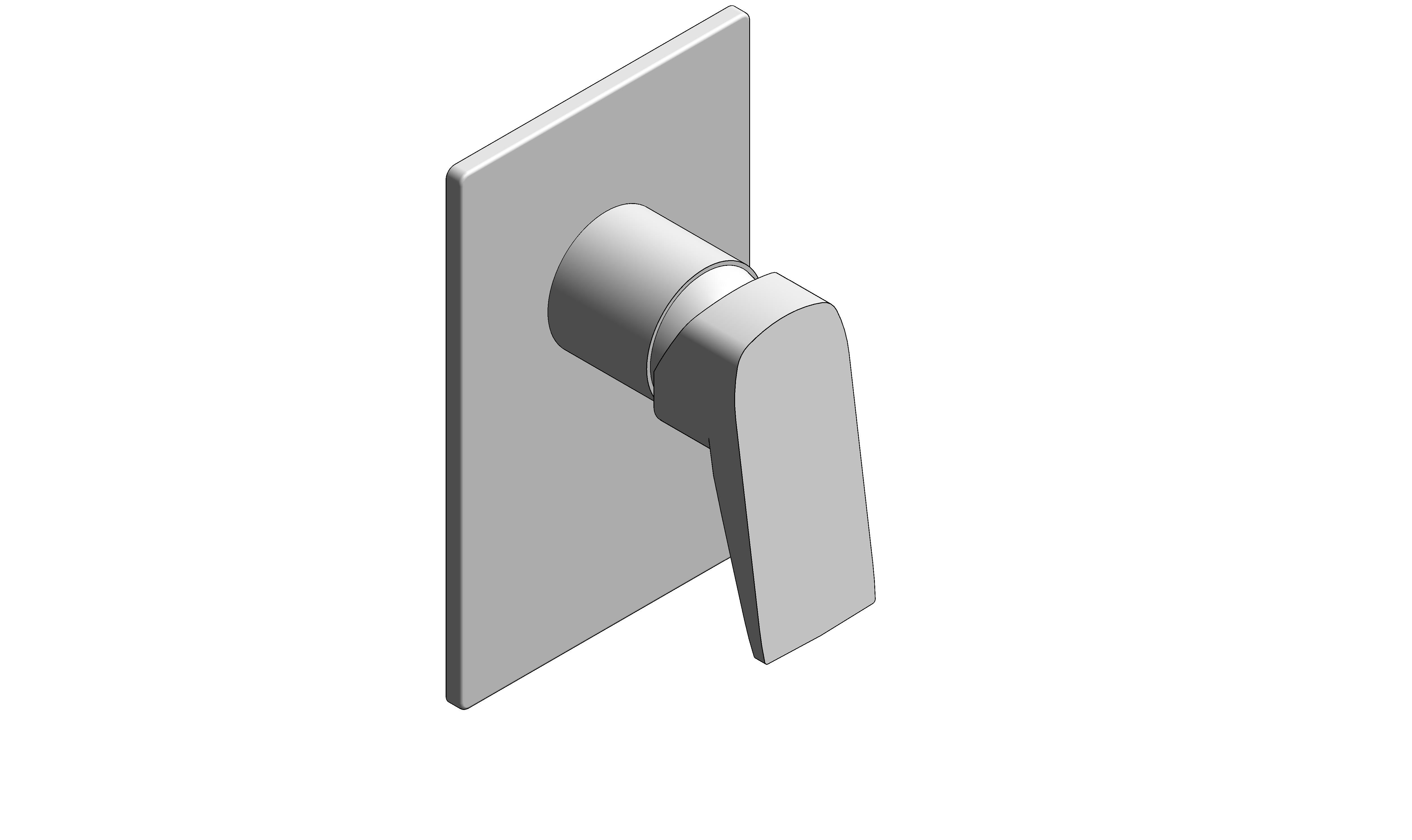 Product: CAMEO Concealed 1 Outlet Manual Valve (CAM-245A-CP)