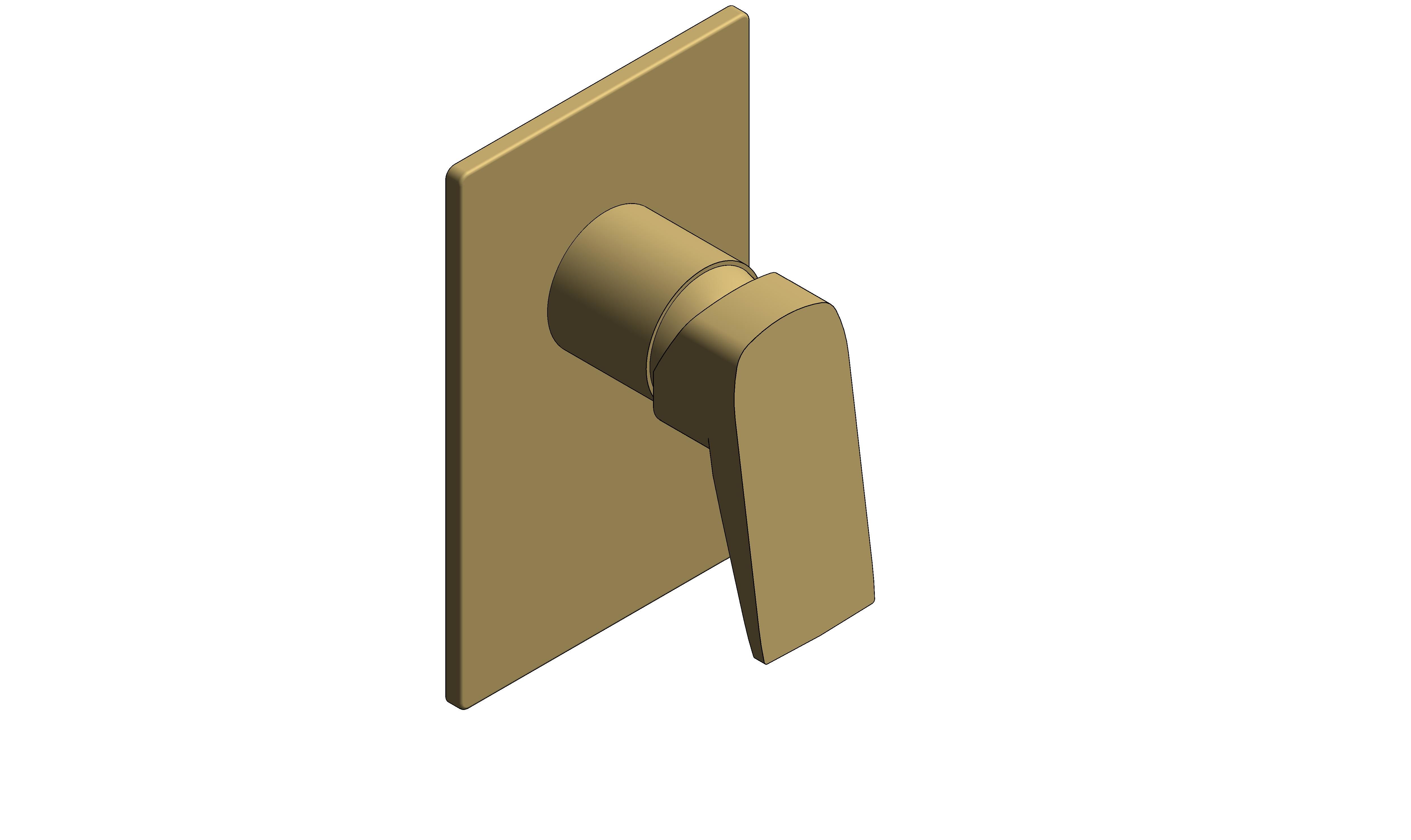 Product: CAMEO Concealed 1 Outlet Manual Valve (CAM-245A-SBR)
