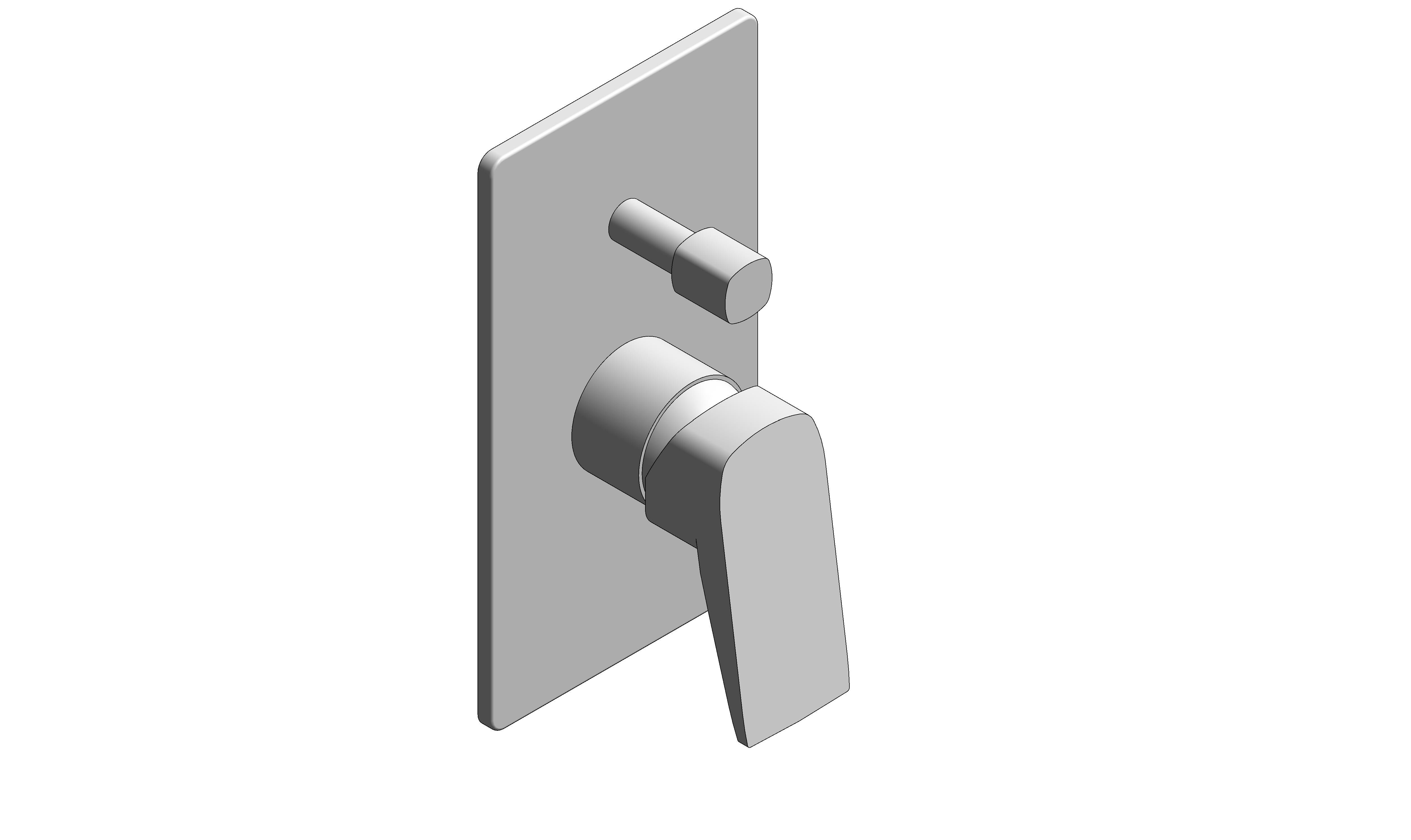 Product: CAMEO Concealed 2 Outlet Manual Valve (CAM-247A-CP)