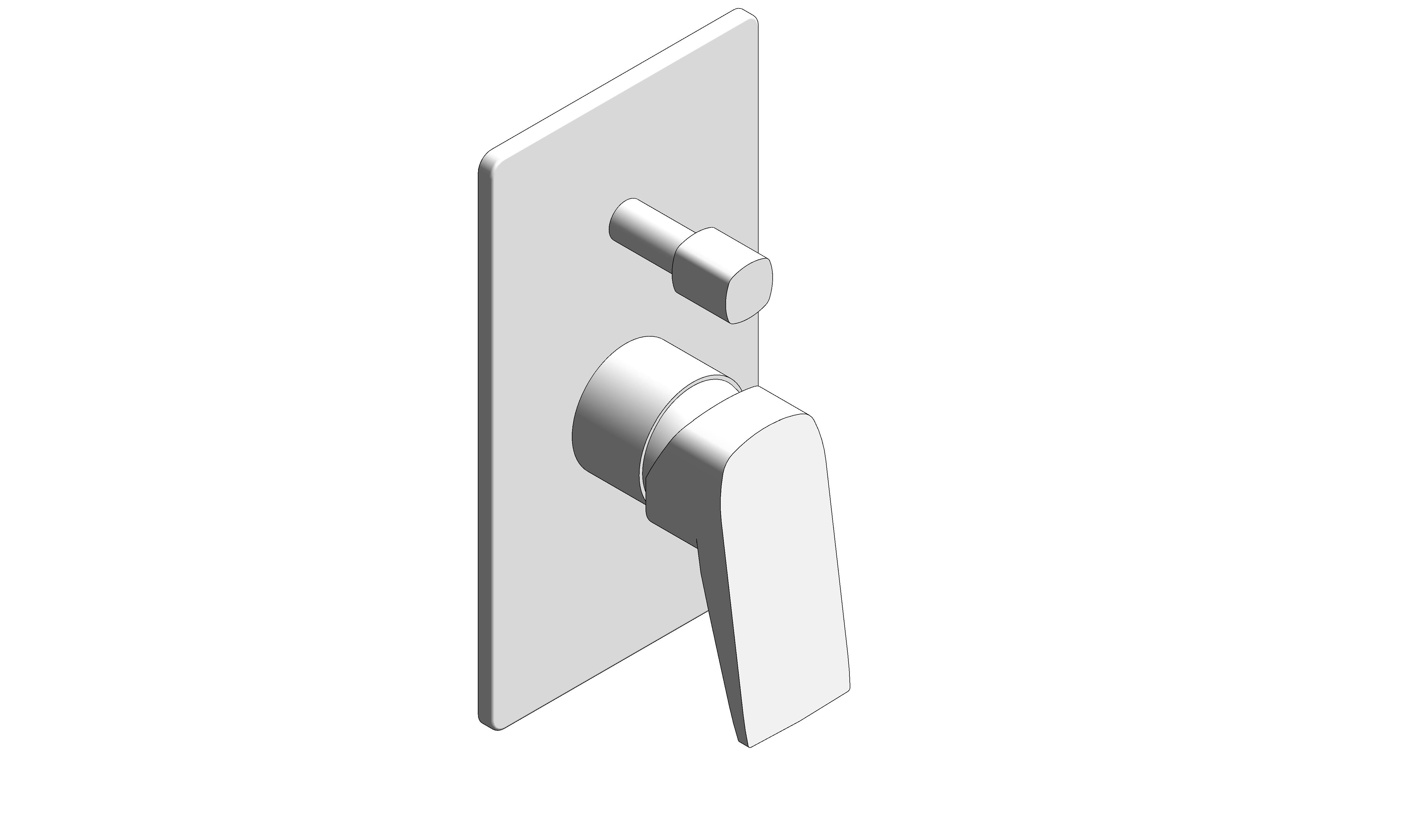 Product: CAMEO Concealed 2 Outlet Manual Valve (CAM-247A-MW)