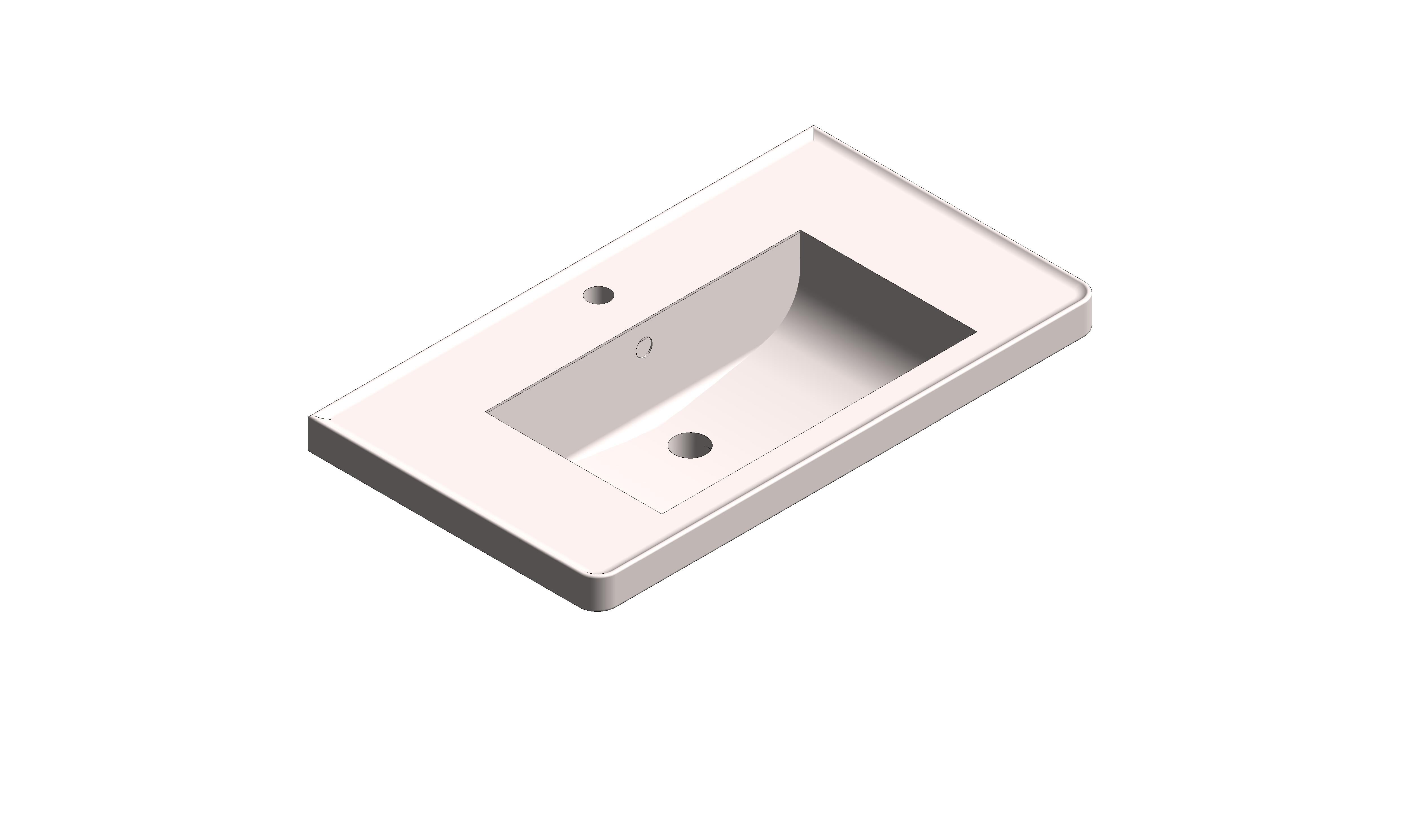Product: CAMEO 800mm Mineral Cast Vanity Basin (CAM-BM8-PC)