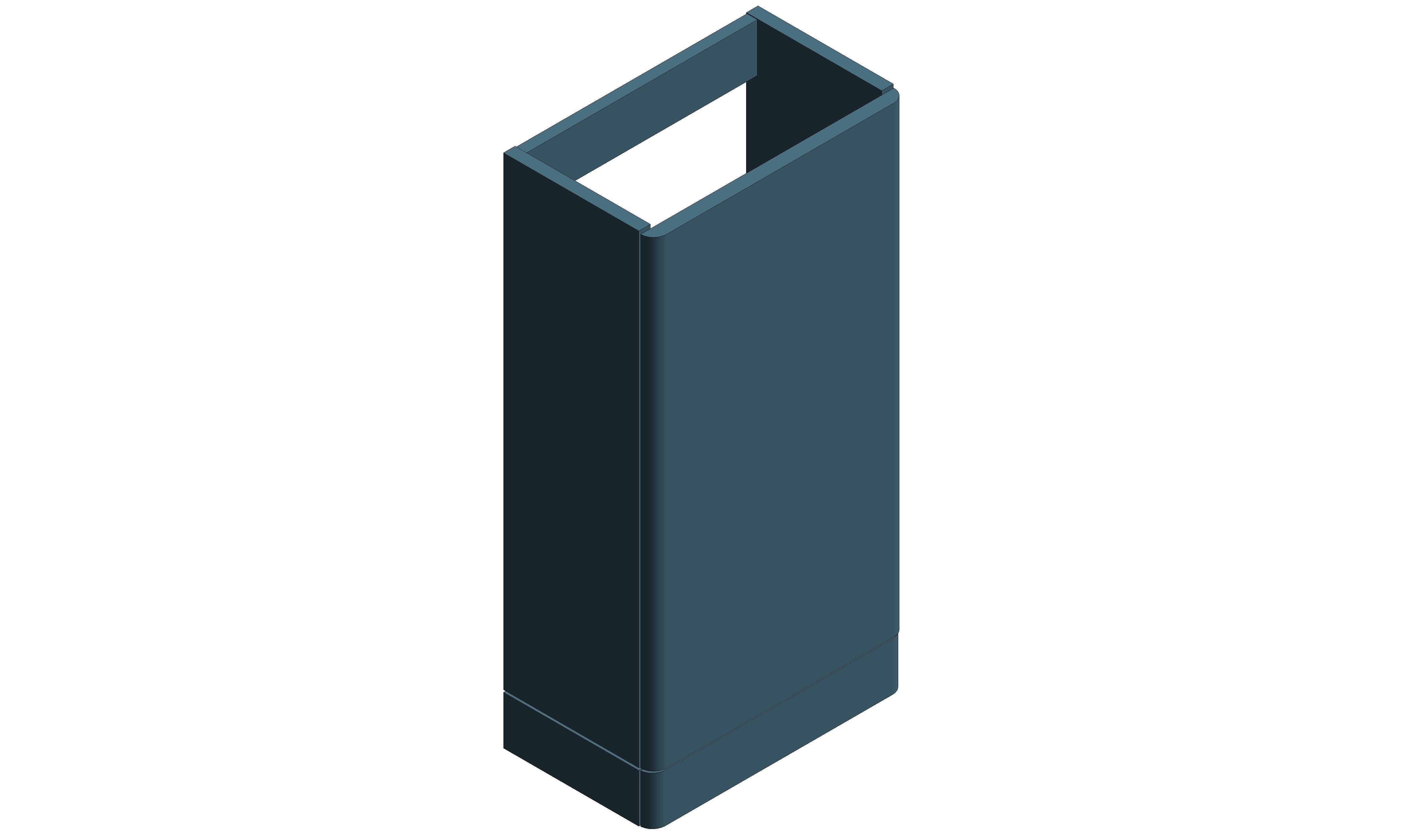 Product: CAMEO 400mm Floor Mounted Cloakroom Unit (CAM-F400FM-AB)