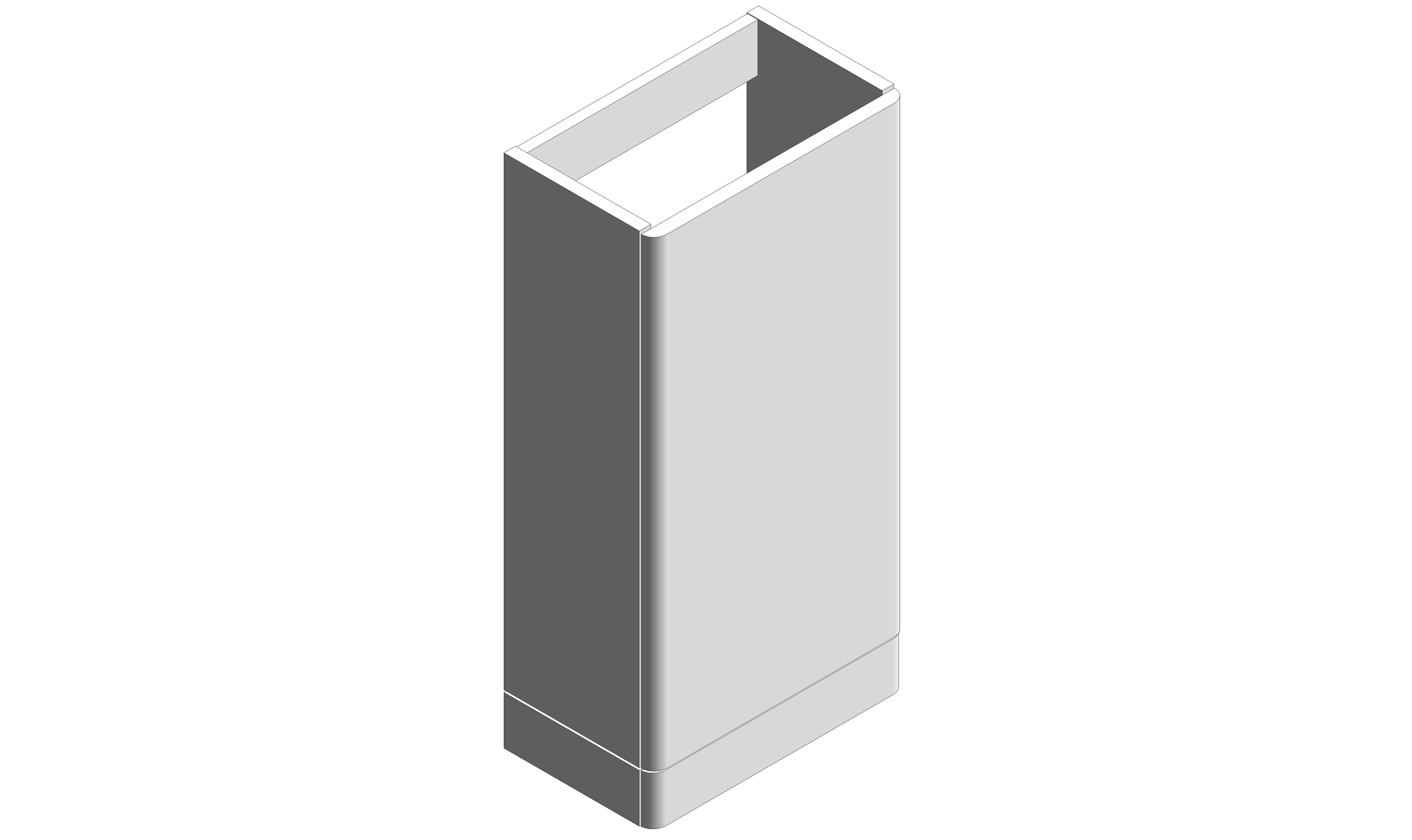 Product: CAMEO 400mm Floor Mounted Cloakroom Unit (CAM-F400FM-AW)