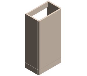 Product: CAMEO 400mm Floor Mounted Cloakroom Unit (CAM-F400FM-NO)