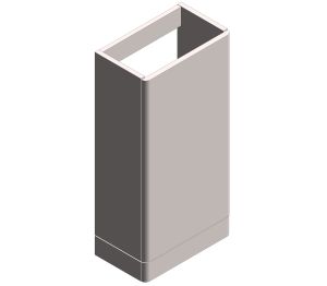Product: CAMEO 400mm Floor Mounted Cloakroom Unit (CAM-F400FM-PC)