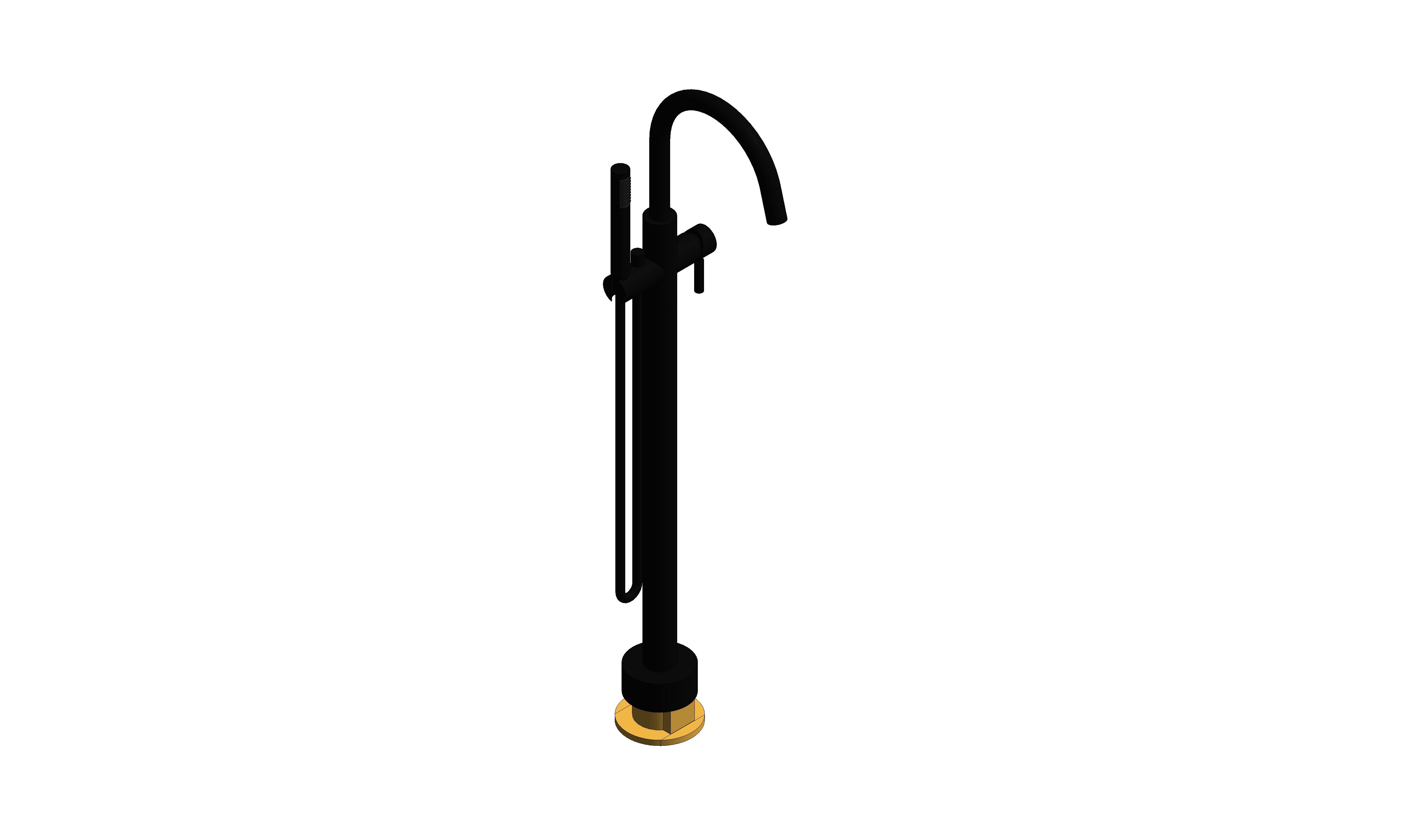 Product: ORIGINS Floorstanding Bath Shower Mixer (IND-ORI233A-BLK)