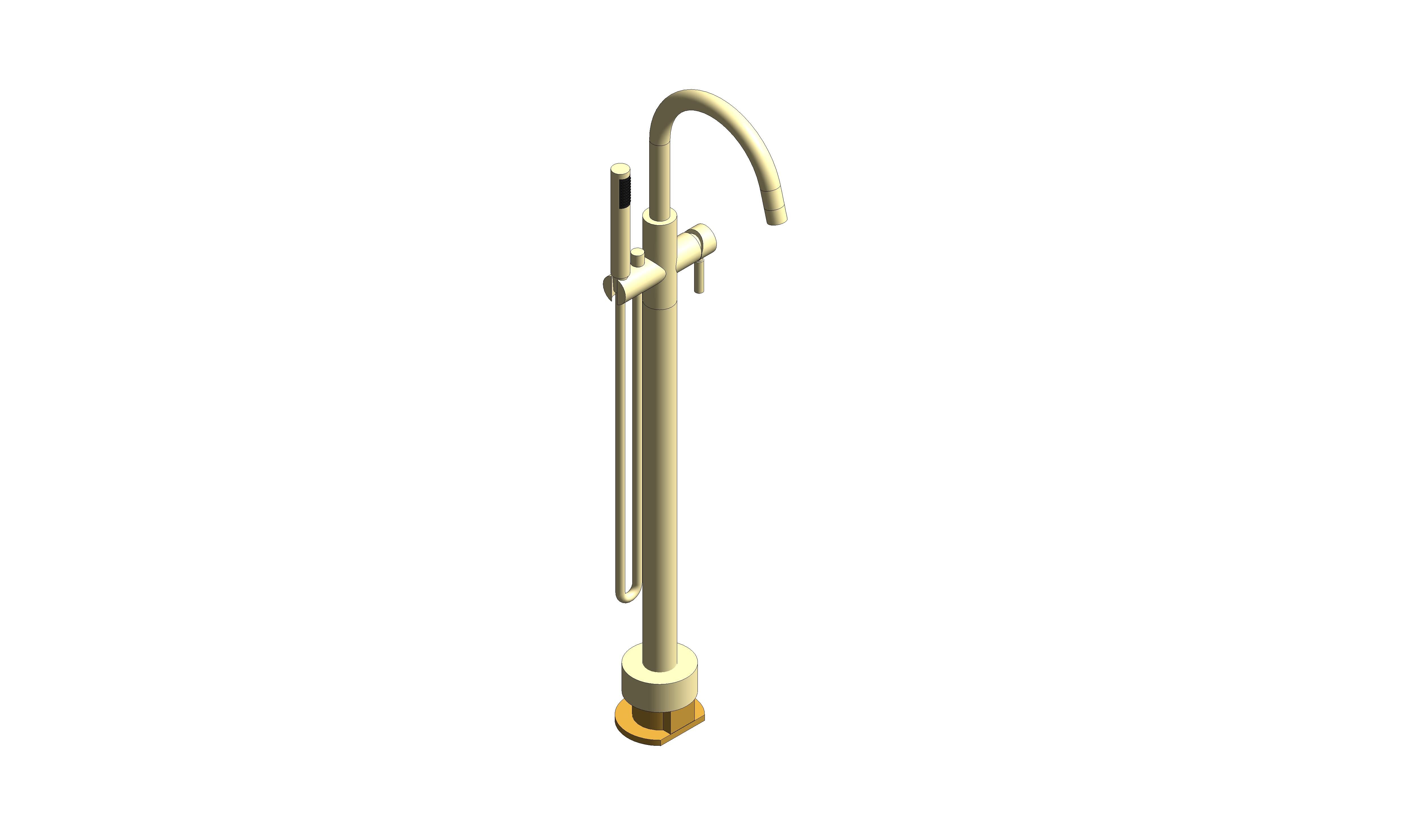 Product: ORIGINS Floorstanding Bath Shower Mixer (IND-ORI233A-BRG)