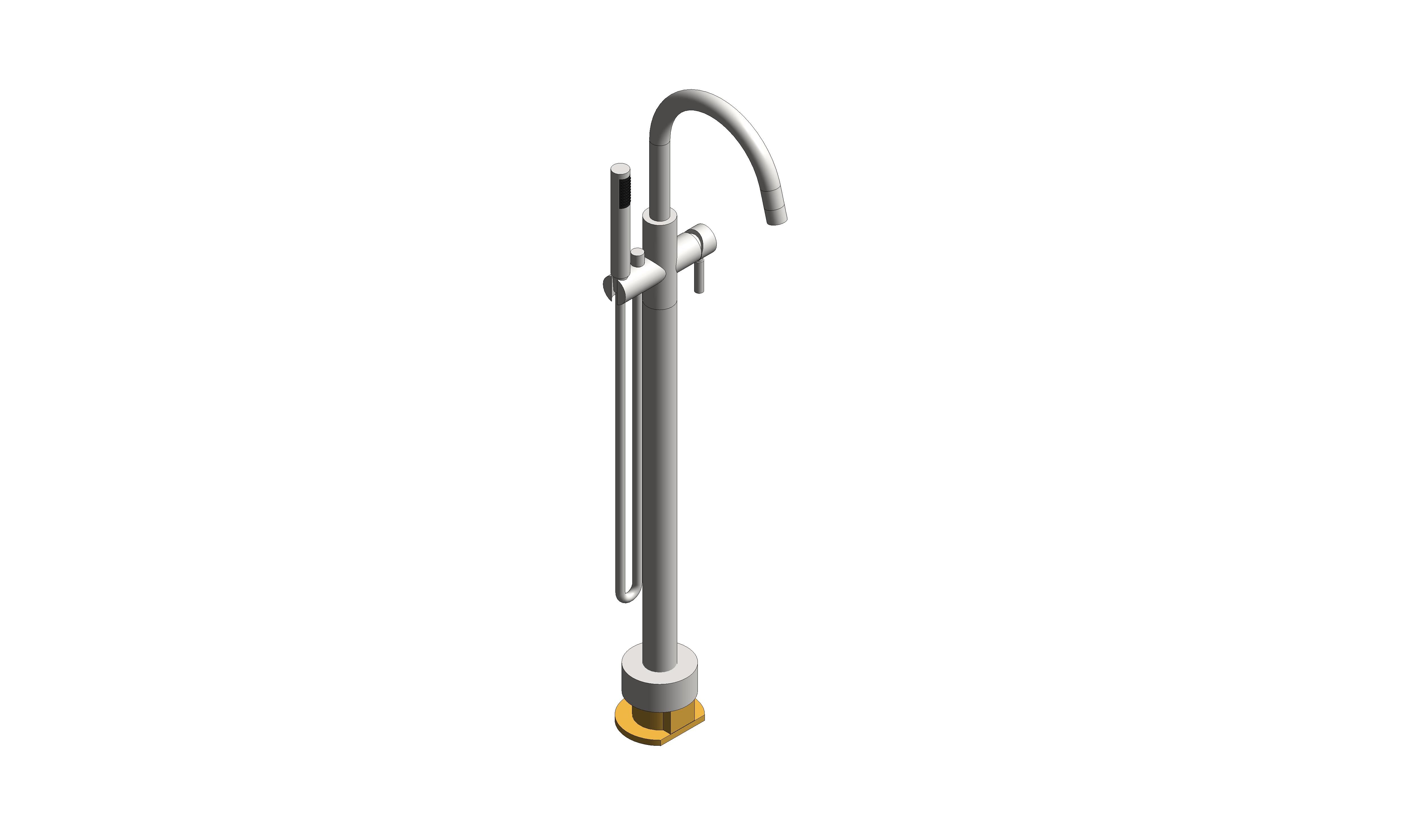 Product: ORIGINS Floorstanding Bath Shower Mixer (IND-ORI233A-BRN)