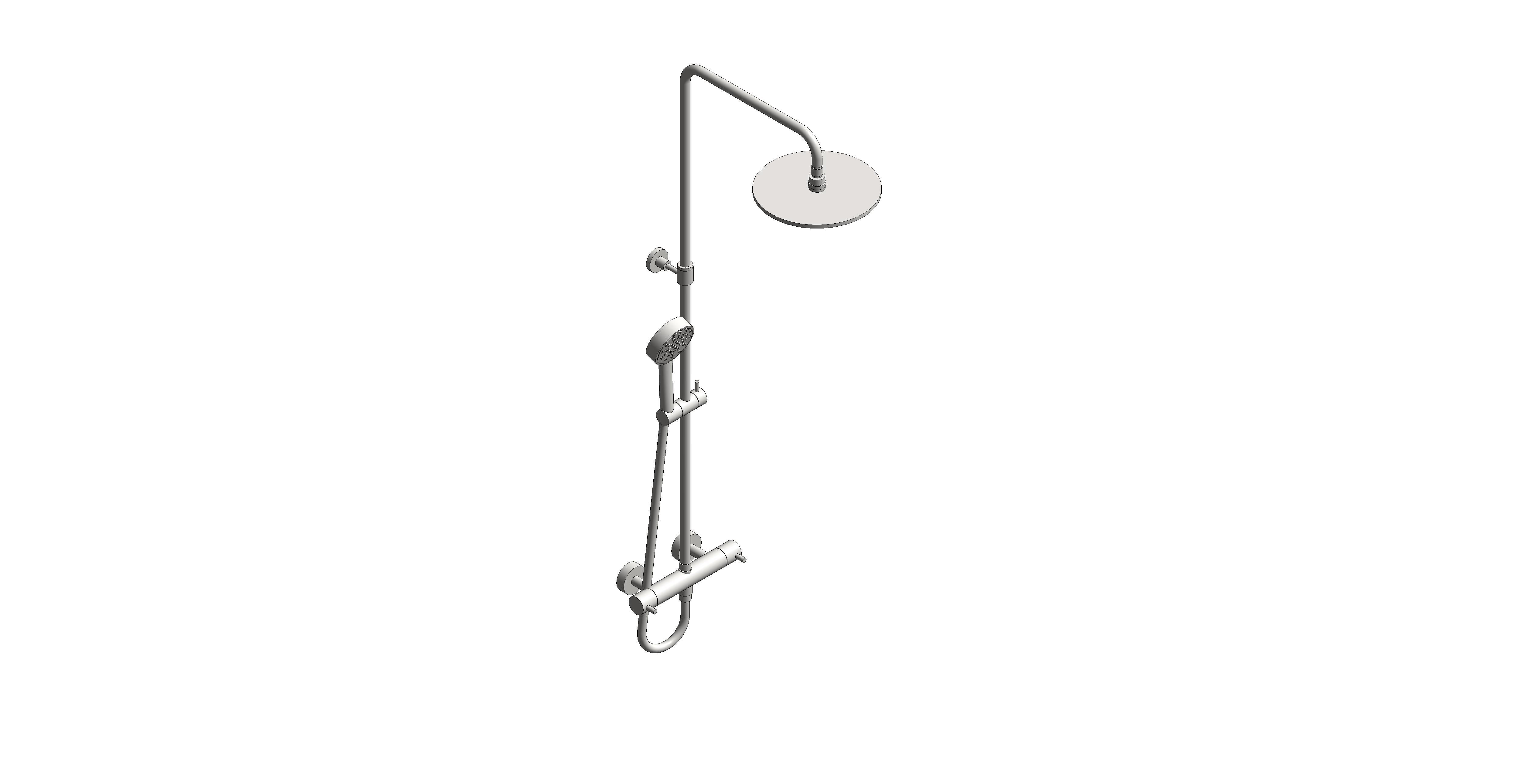 Product: SHOWERING SOLUTIONS Round Adjustable Thermostatic Shower Column (IND-149RRK-RO-BRN)