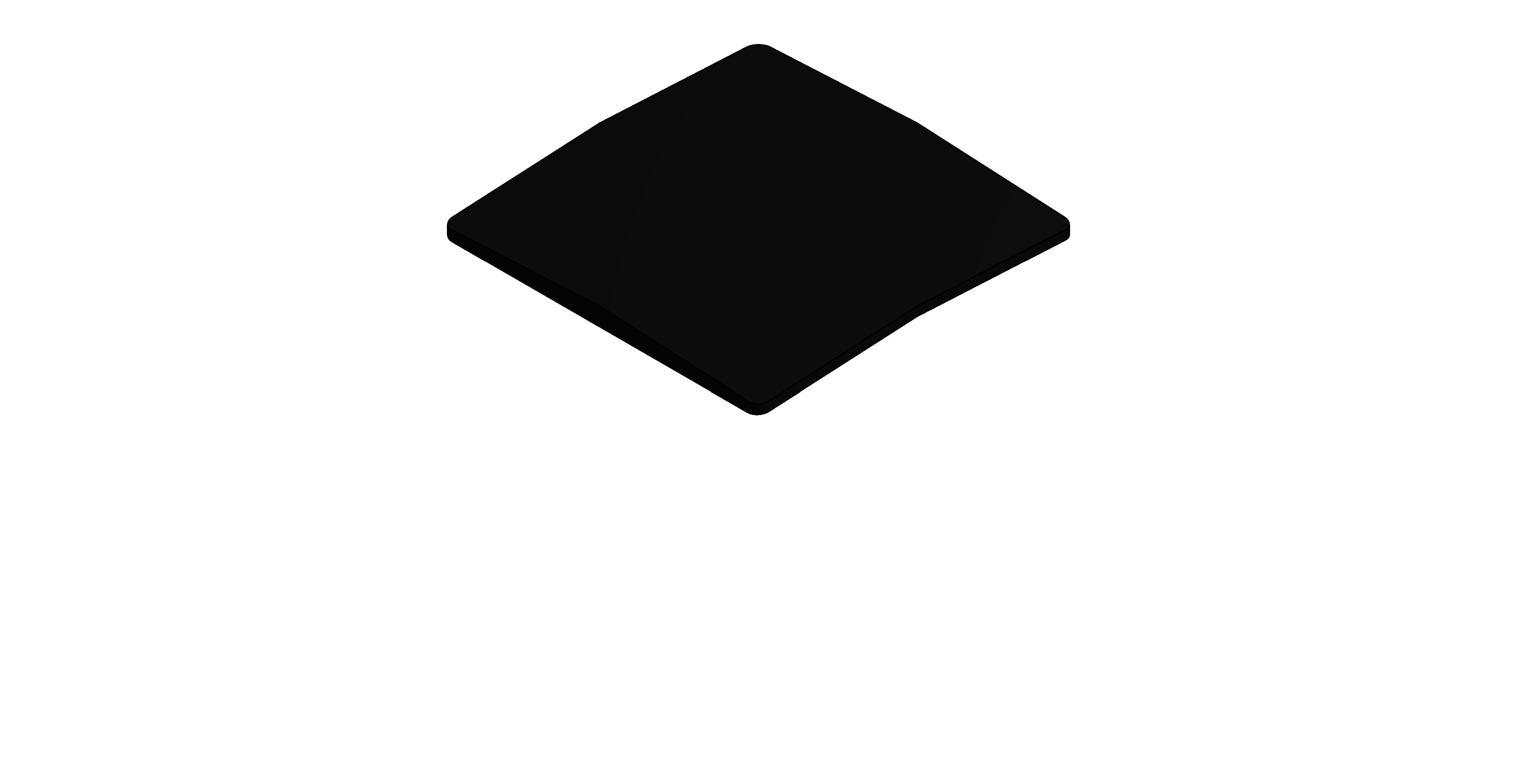 Product: WASTES & FITTINGS Square Waste Cap (IND-395CAP/SQ-BLK)