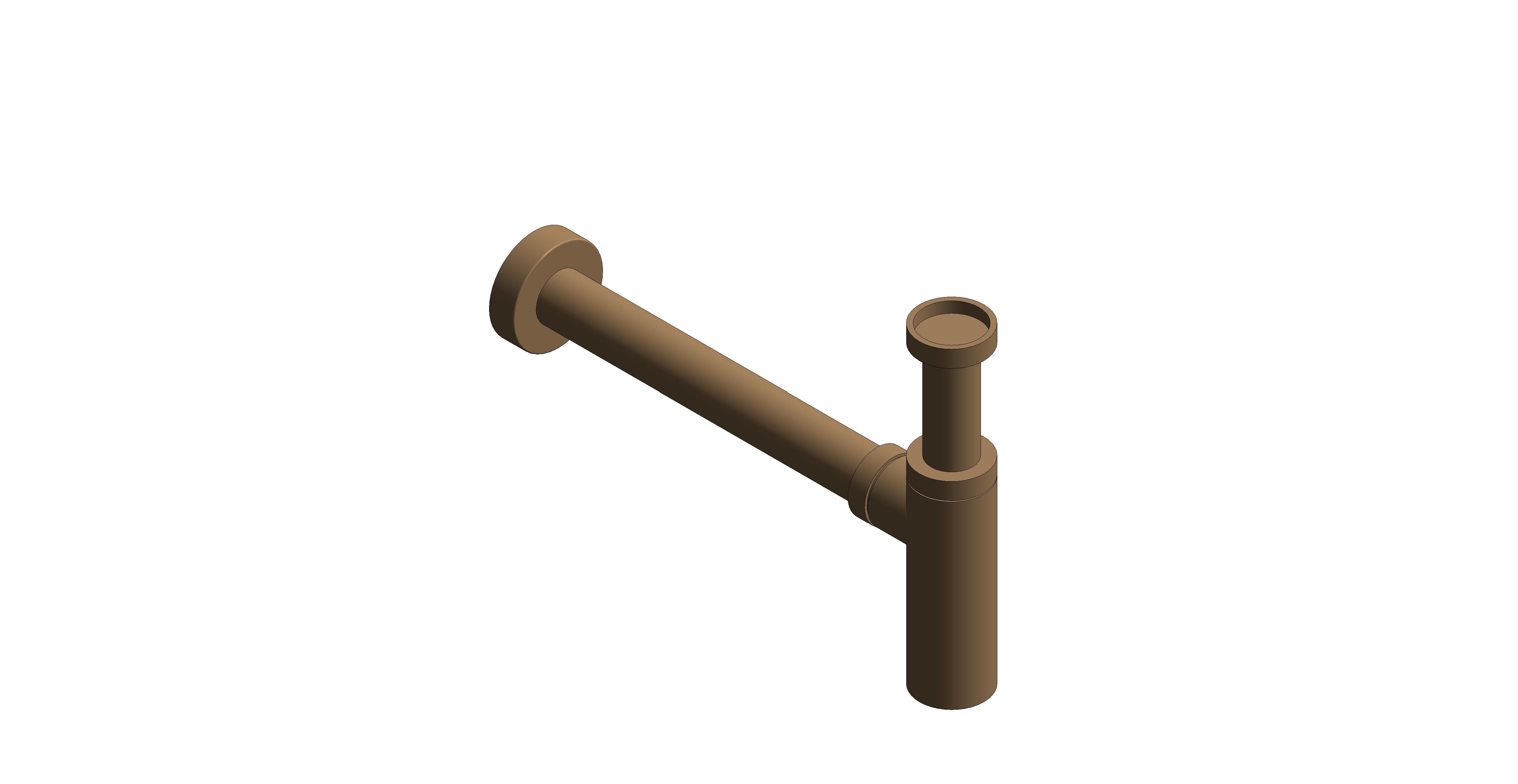 Product: WASTES & FITTINGS Contemporary Round Bottle Trap 1.1/4” with 35mm Outlet (IND-461/RO-BRZ)