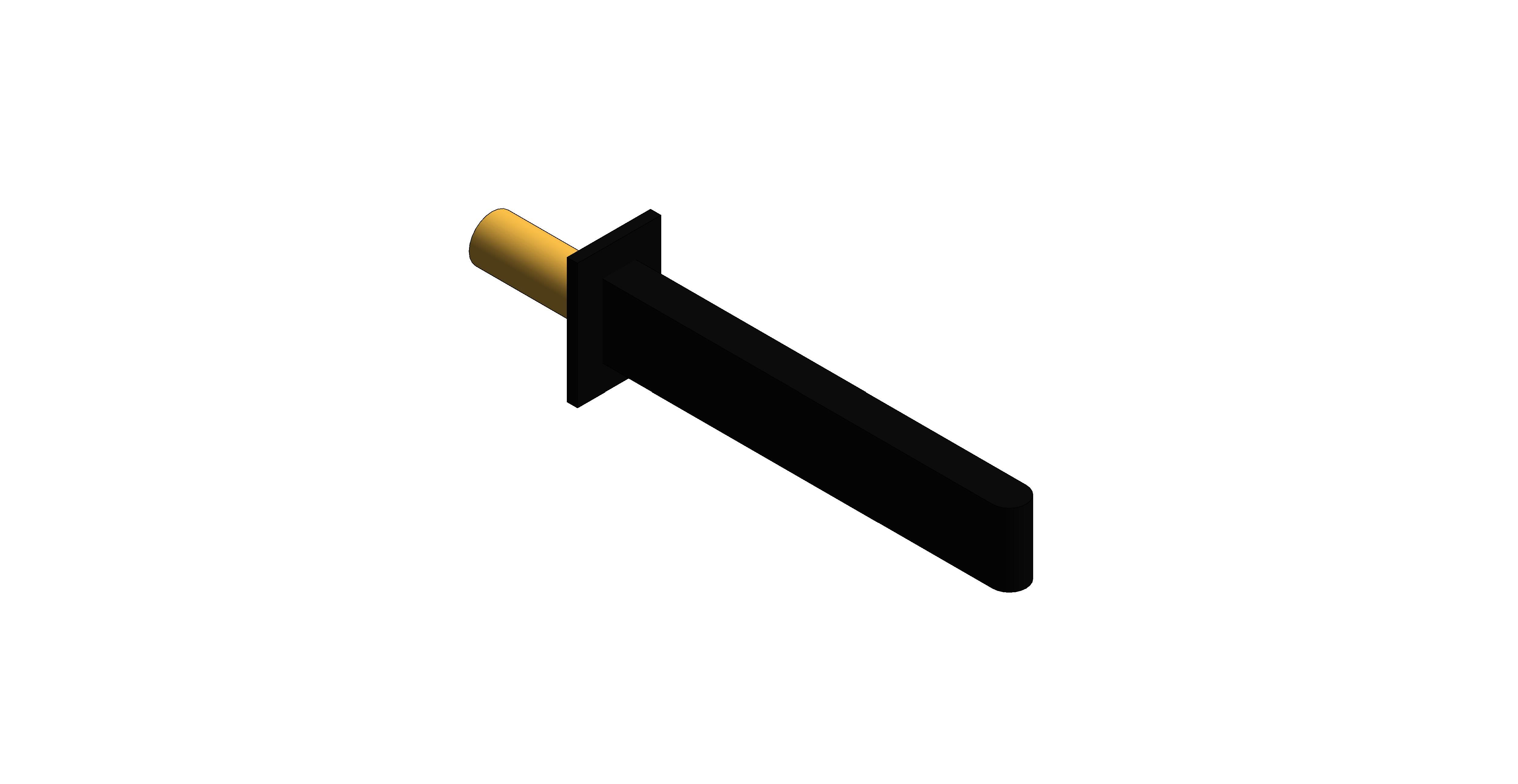 Product: EDIT Wall Mounted Bath Spout (IND-EDI140-BLK)