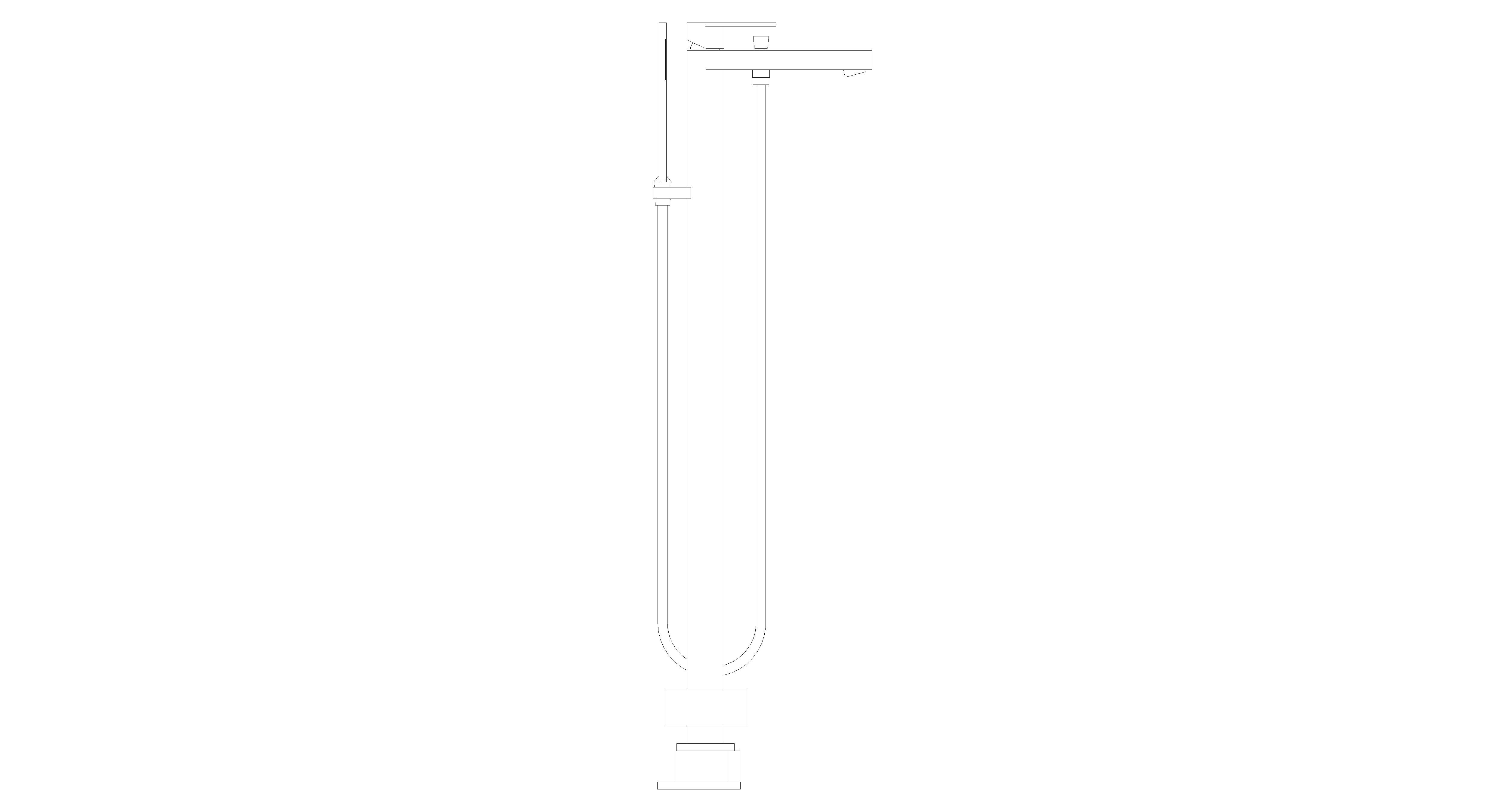 Product: LIFE Floorstanding Bath Shower Mixer (LIF-233-CP)