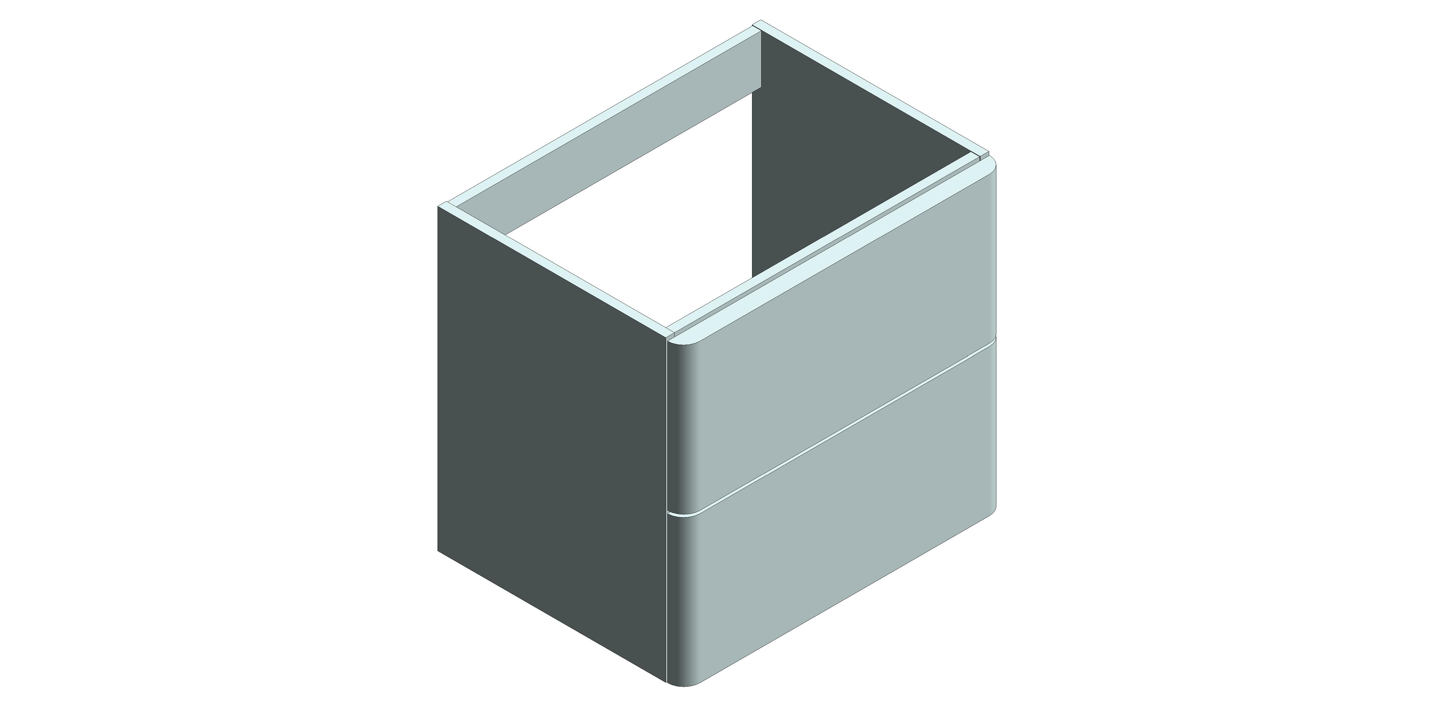 Product: CAMEO 600mm Bathroom Vanity Unit with 2 Drawers (CAM-F600-CB)