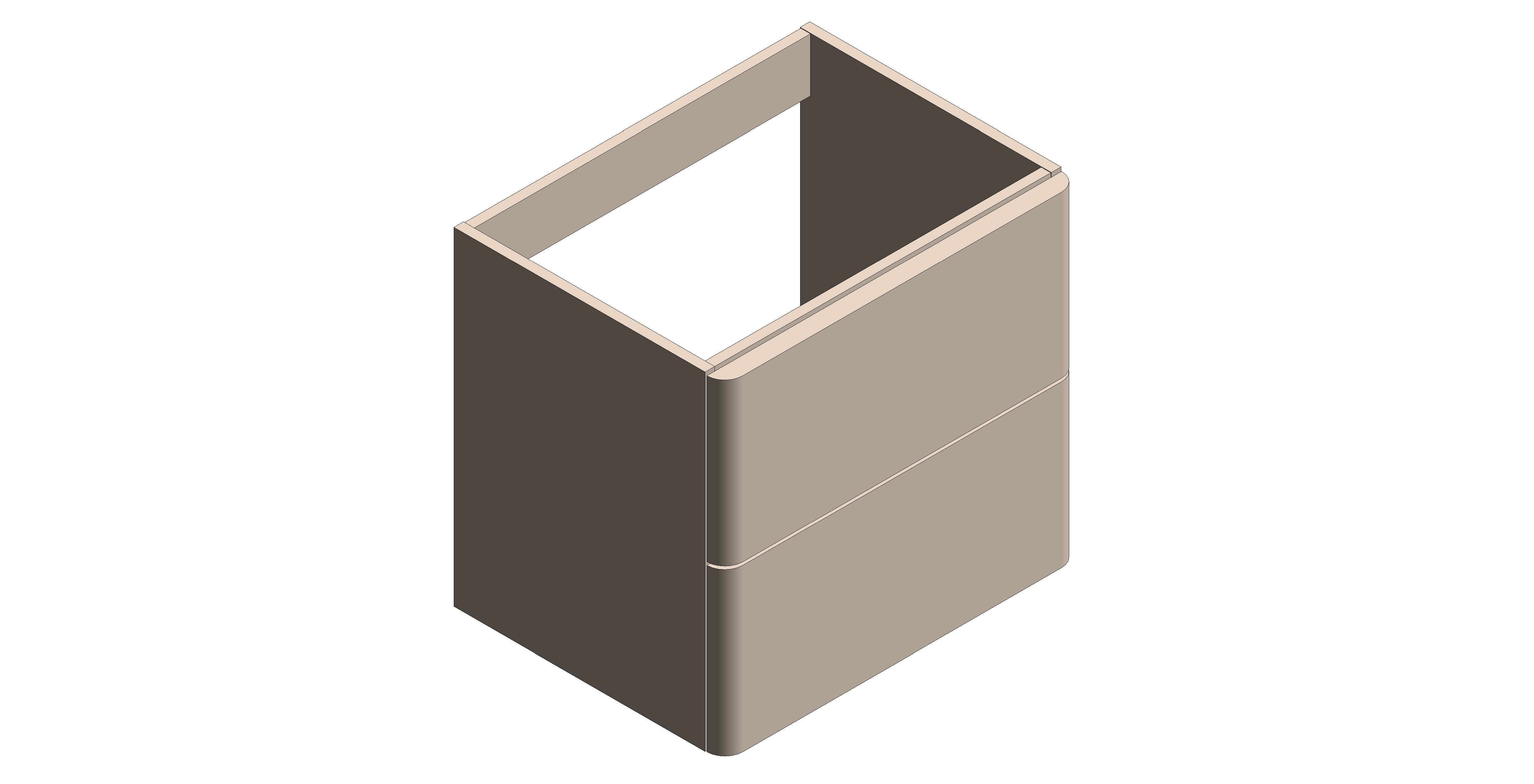 Product: CAMEO 600mm Bathroom Vanity Unit with 2 Drawers (CAM-F600-NO)