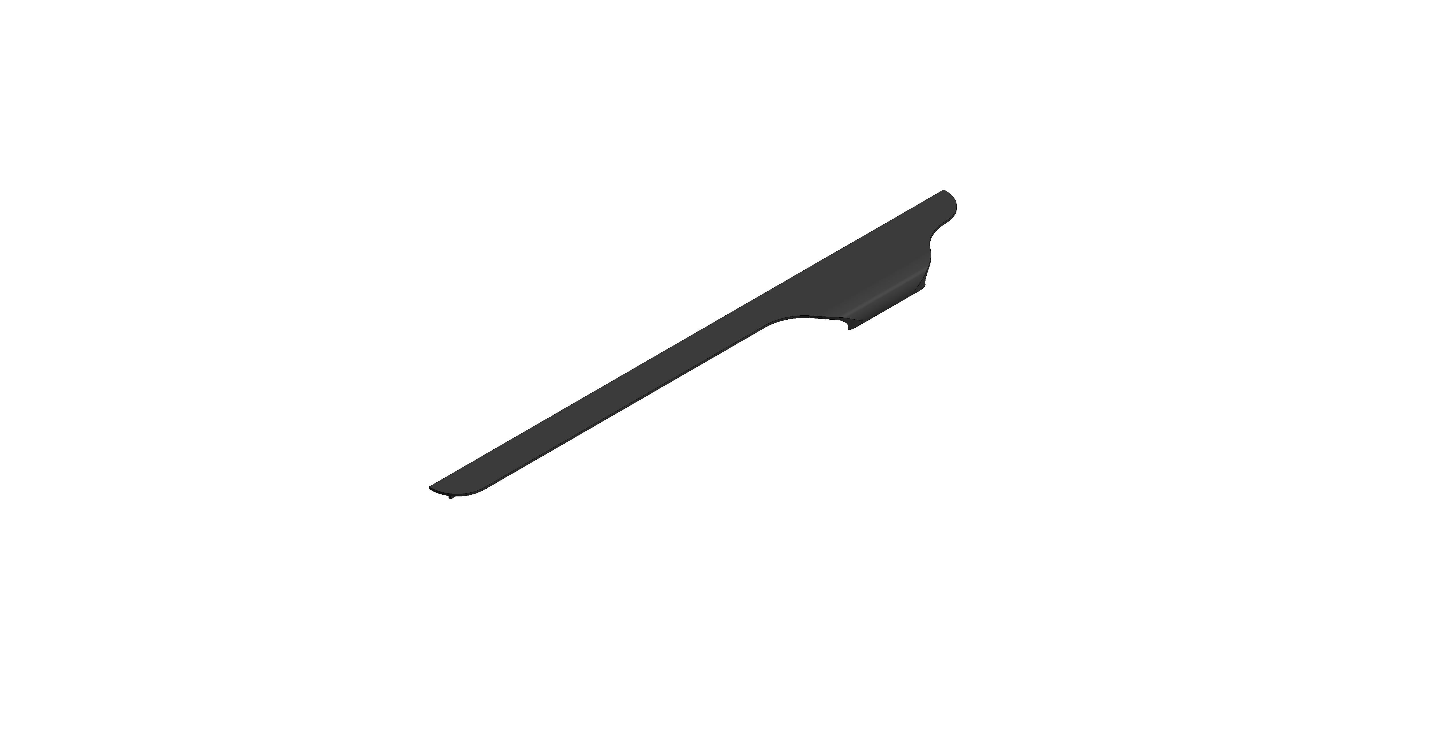 Product: CAMEO 400mm Furniture Top Mount Handle, Left Pull (CAM-HAN4L-MB)
