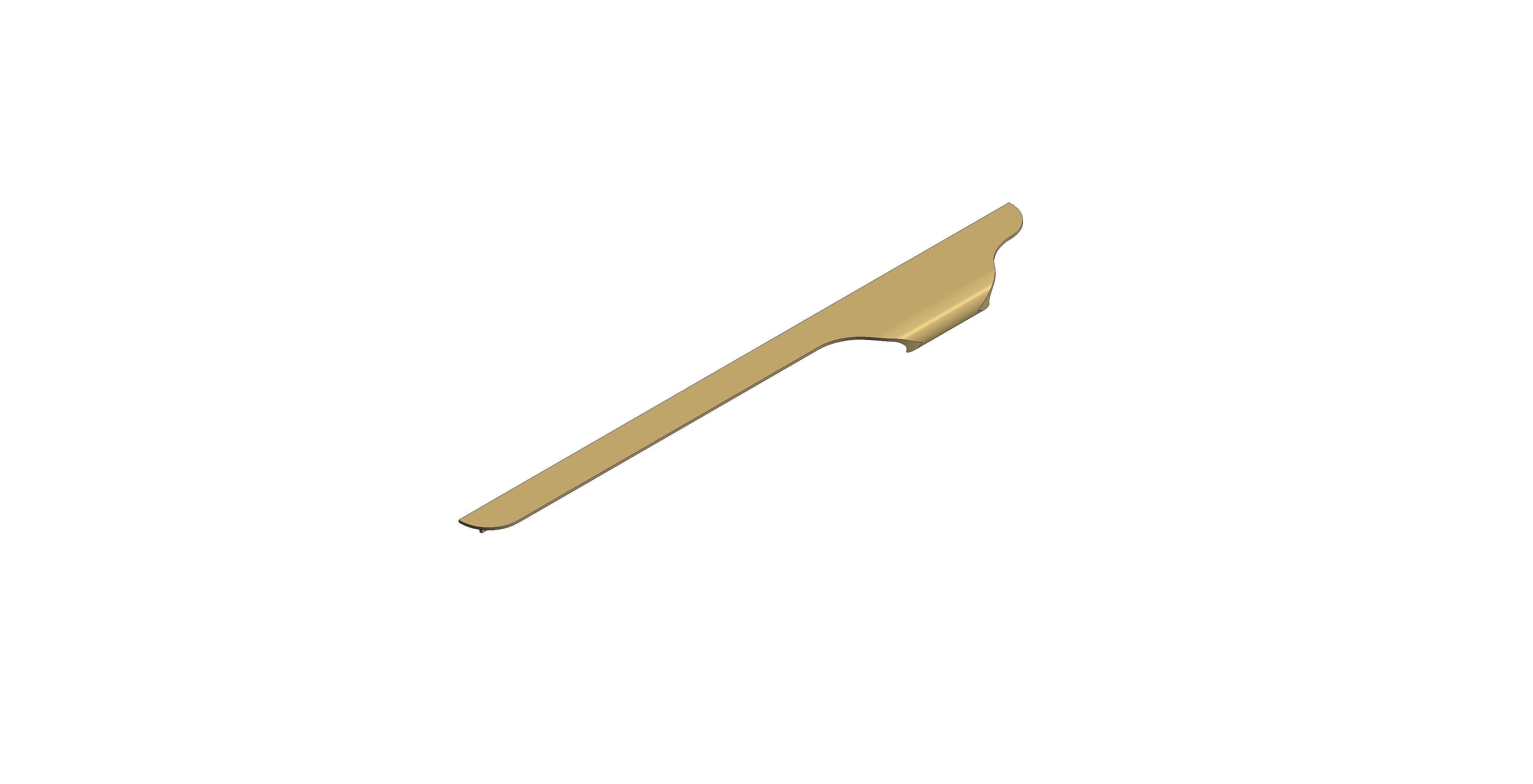 Product: CAMEO 400mm Furniture Top Mount Handle, Left Pull (CAM-HAN4L-SBR)