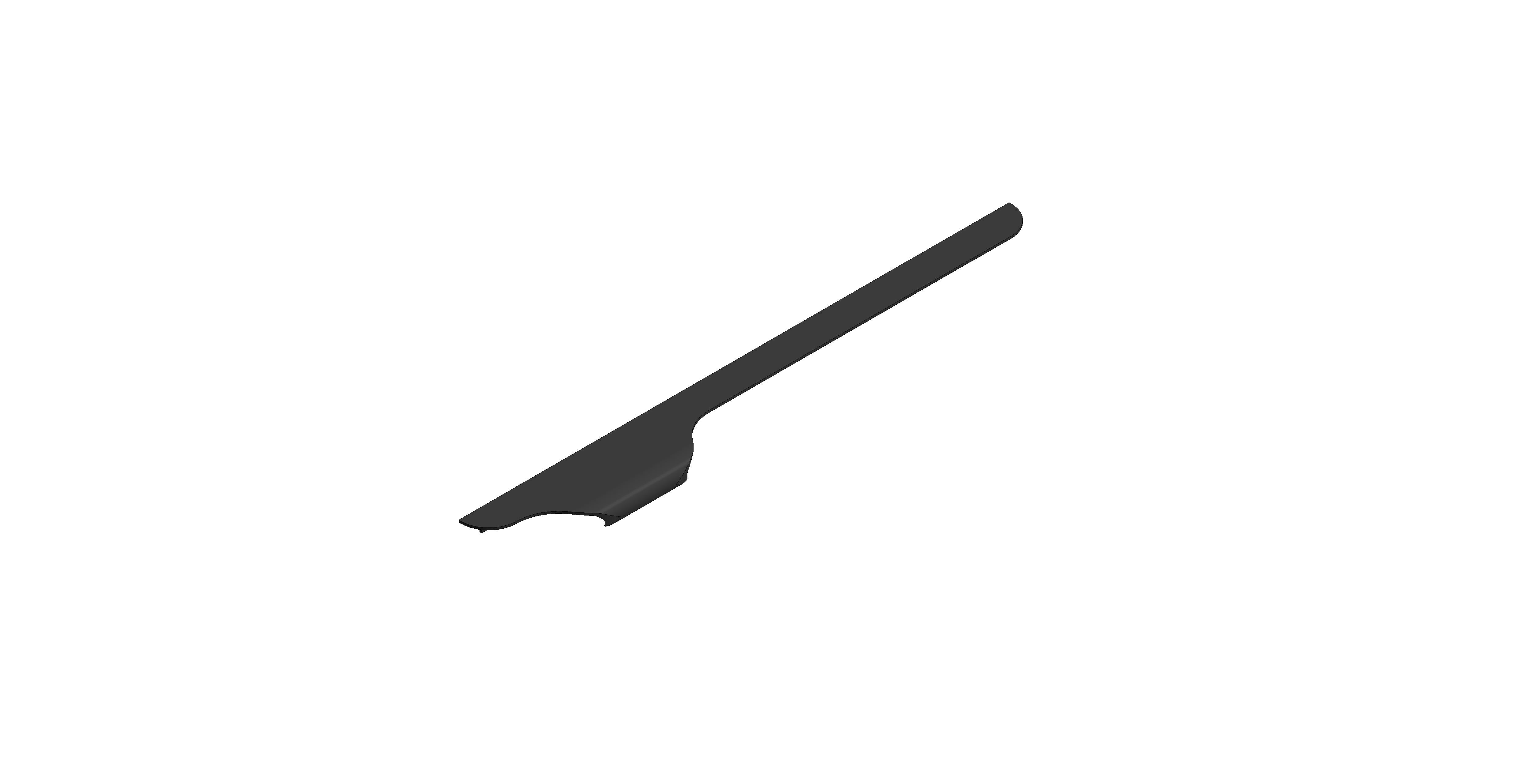 Product: CAMEO 400mm Furniture Top Mount Handle, Right Pull (CAM-HAN4R-MB)
