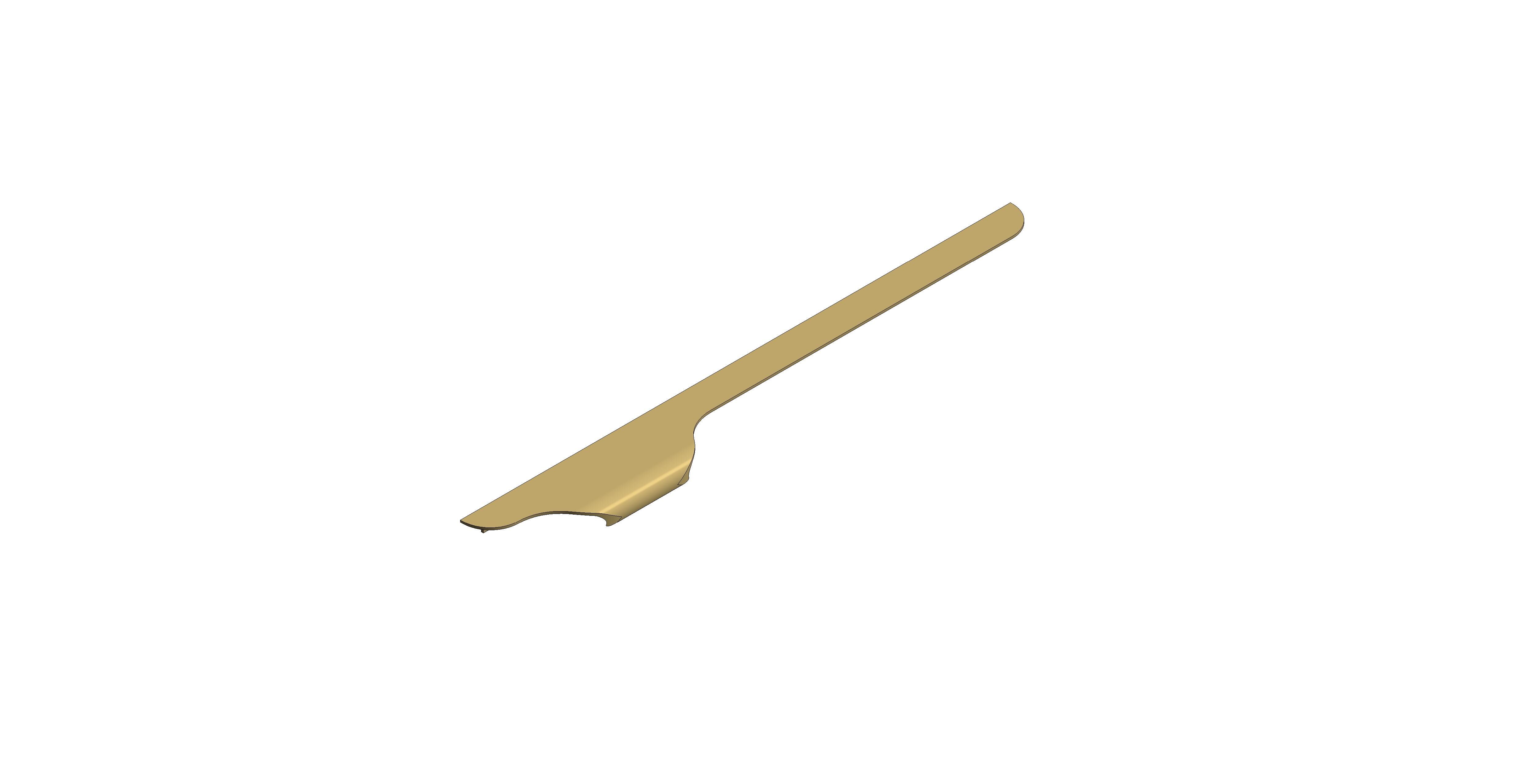 Product: CAMEO 400mm Furniture Top Mount Handle, Right Pull (CAM-HAN4R-SBR)