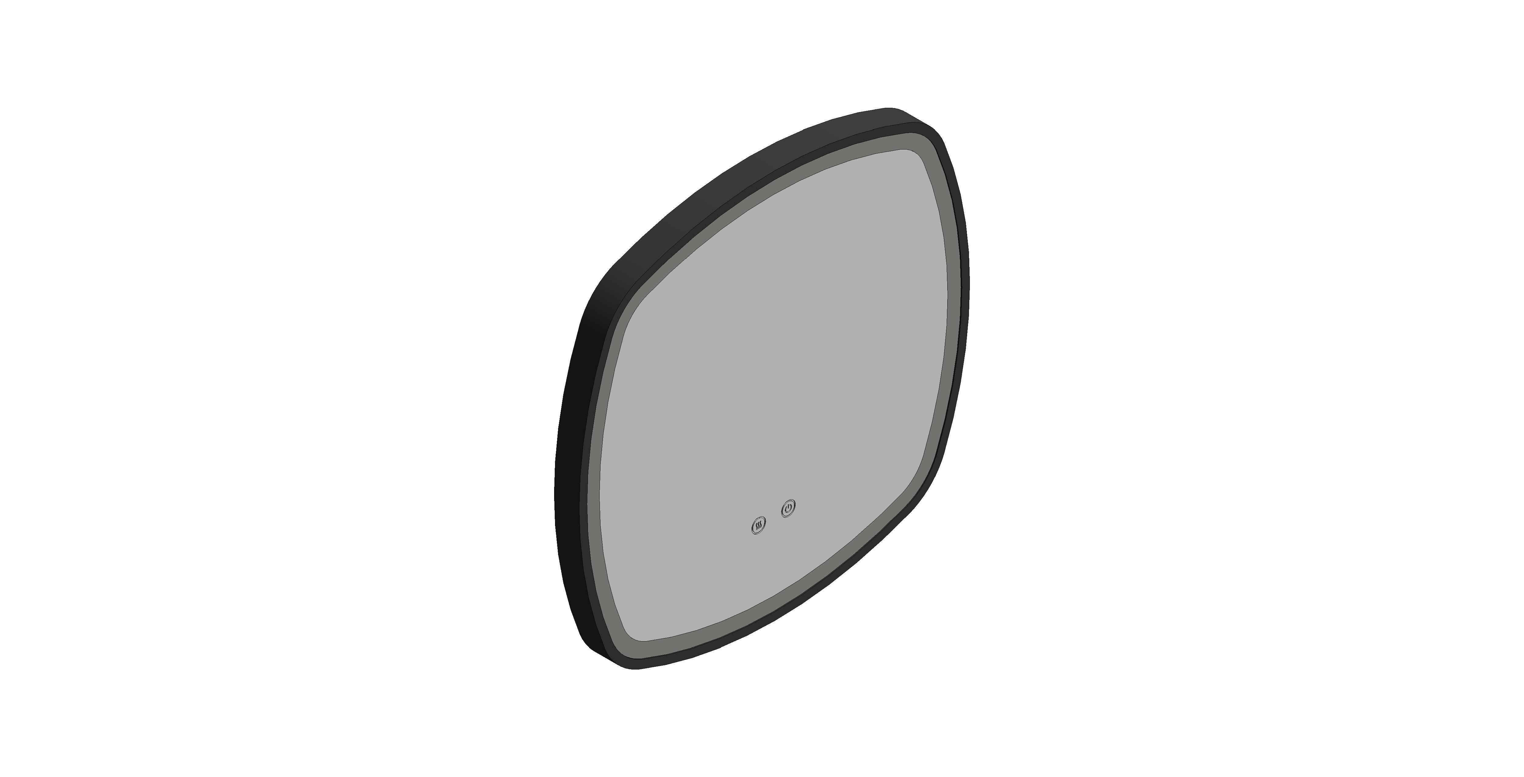 Product: CAMEO 500mm Illuminated Soft Square Mirror (CAM-M5I-SQ-MB)