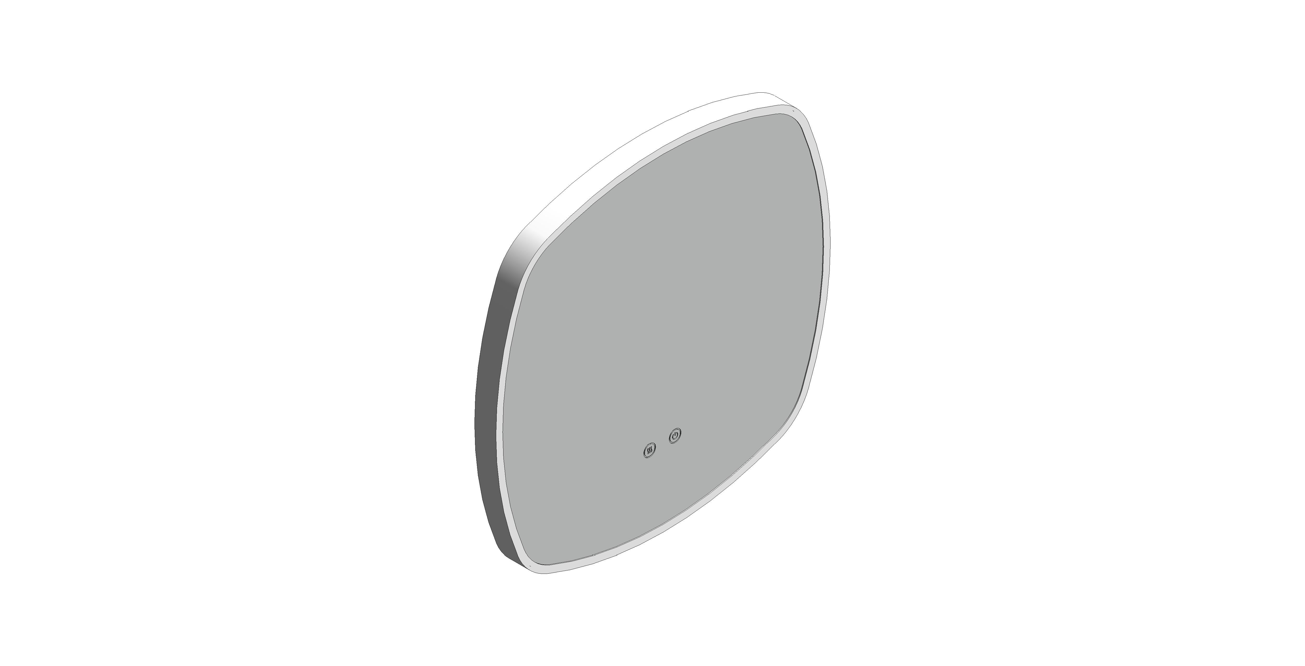 Product: CAMEO 500mm Illuminated Soft Square Mirror (CAM-M5I-SQ-SC)