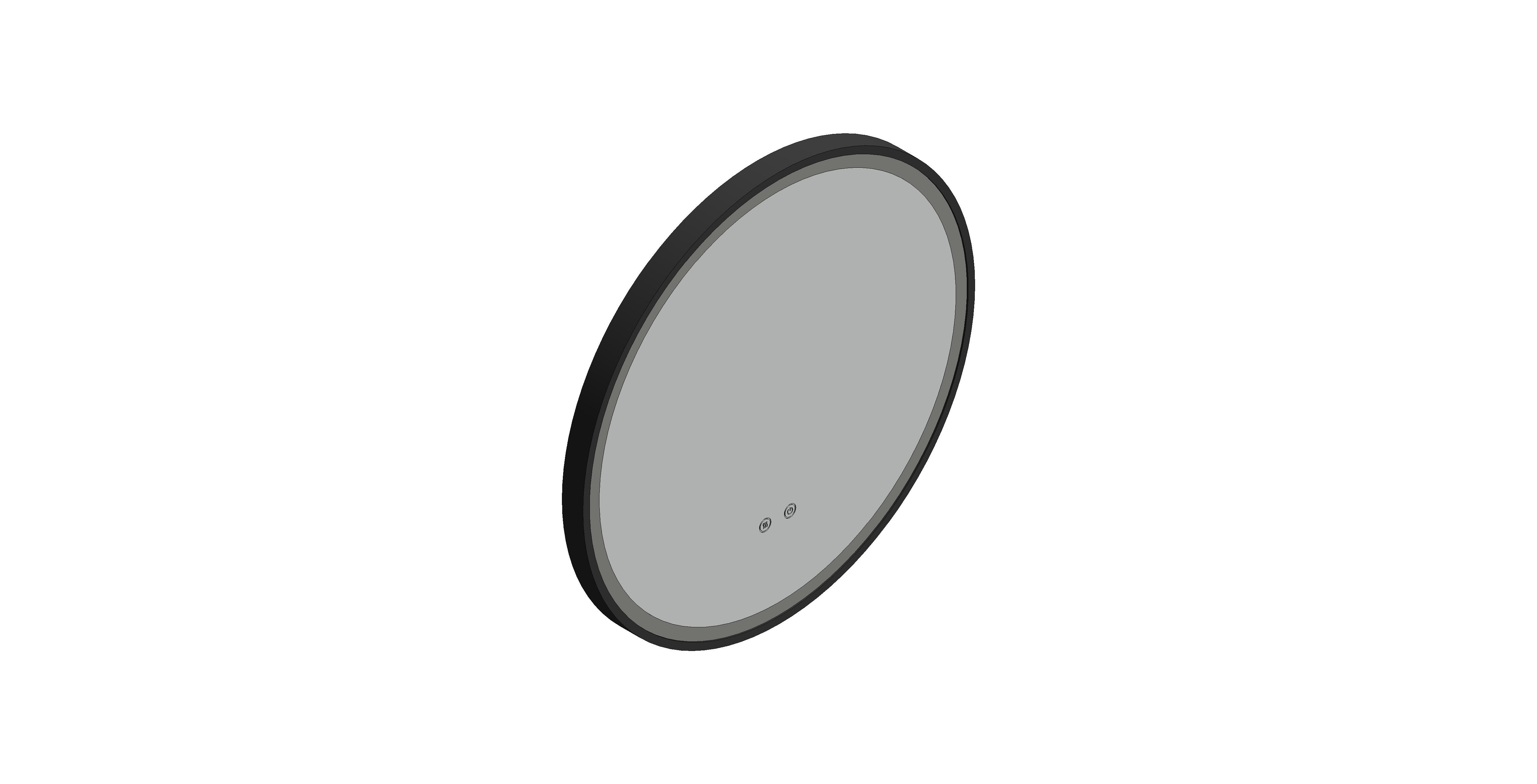 Product: CAMEO 600mm Illuminated Round Mirror (CAM-M6I-RO-MB)