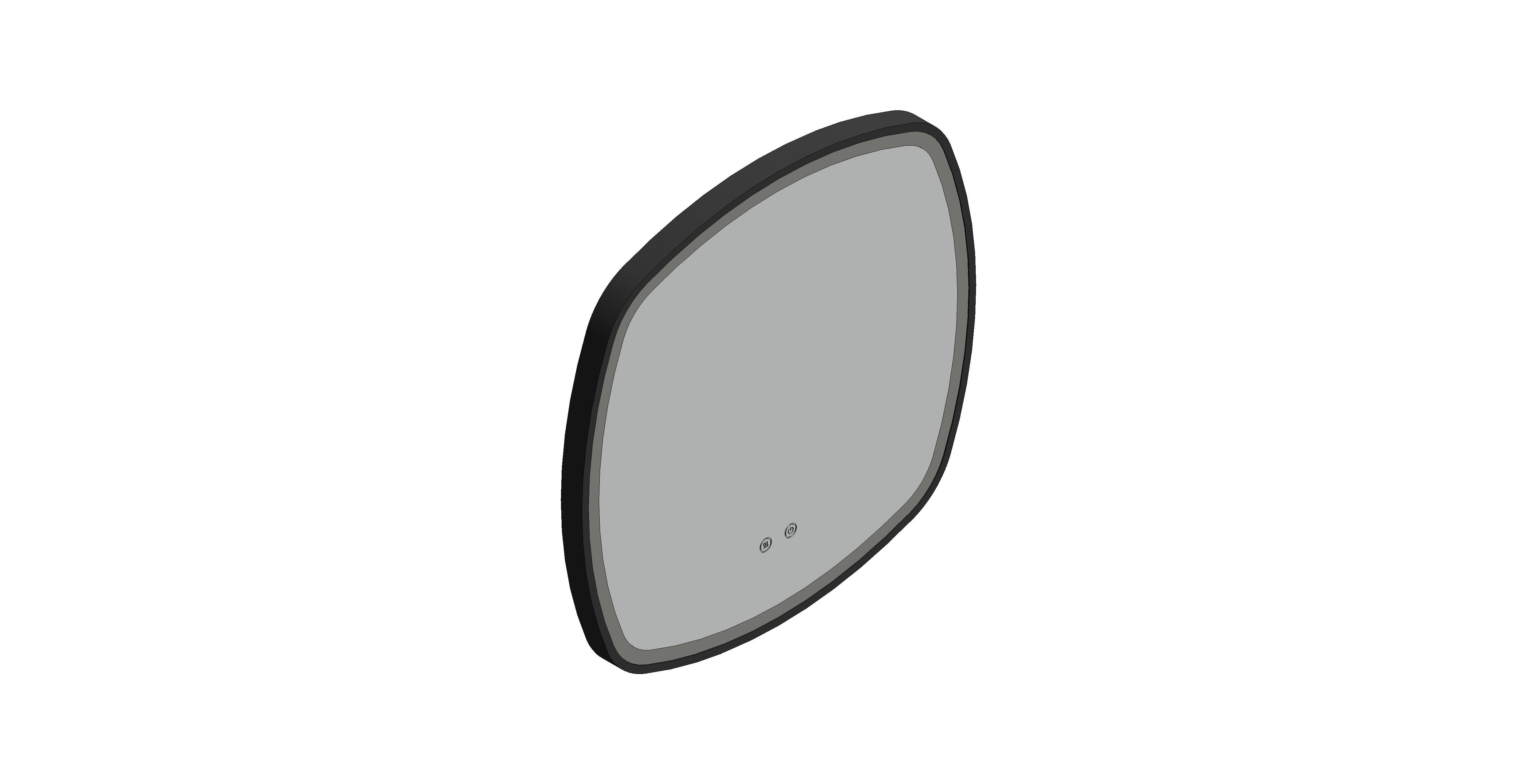 Product: CAMEO 600mm Illuminated Soft Square Mirror (CAM-M6I-SQ-MB)