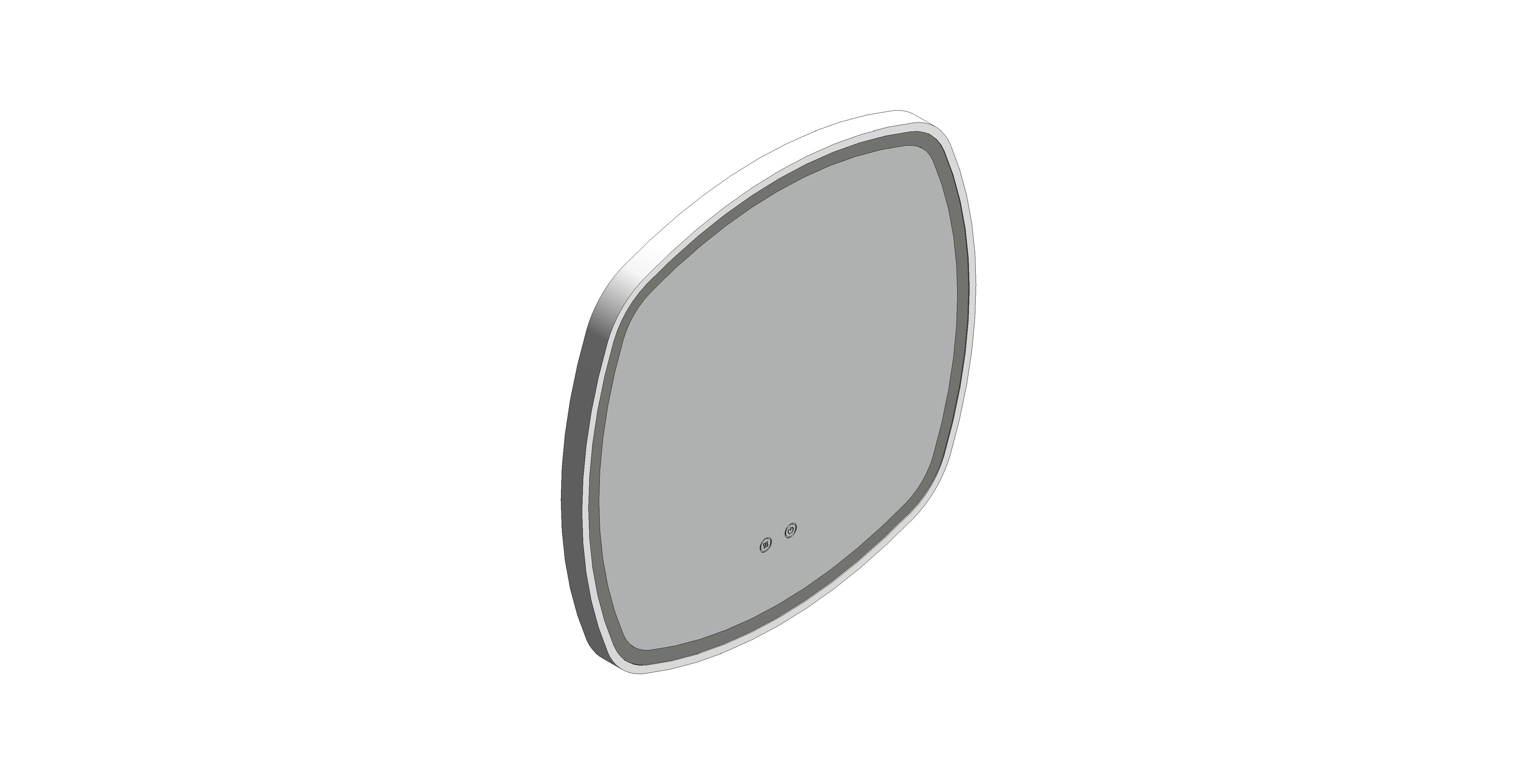 Product: CAMEO 600mm Illuminated Soft Square Mirror (CAM-M6I-SQ-MW)