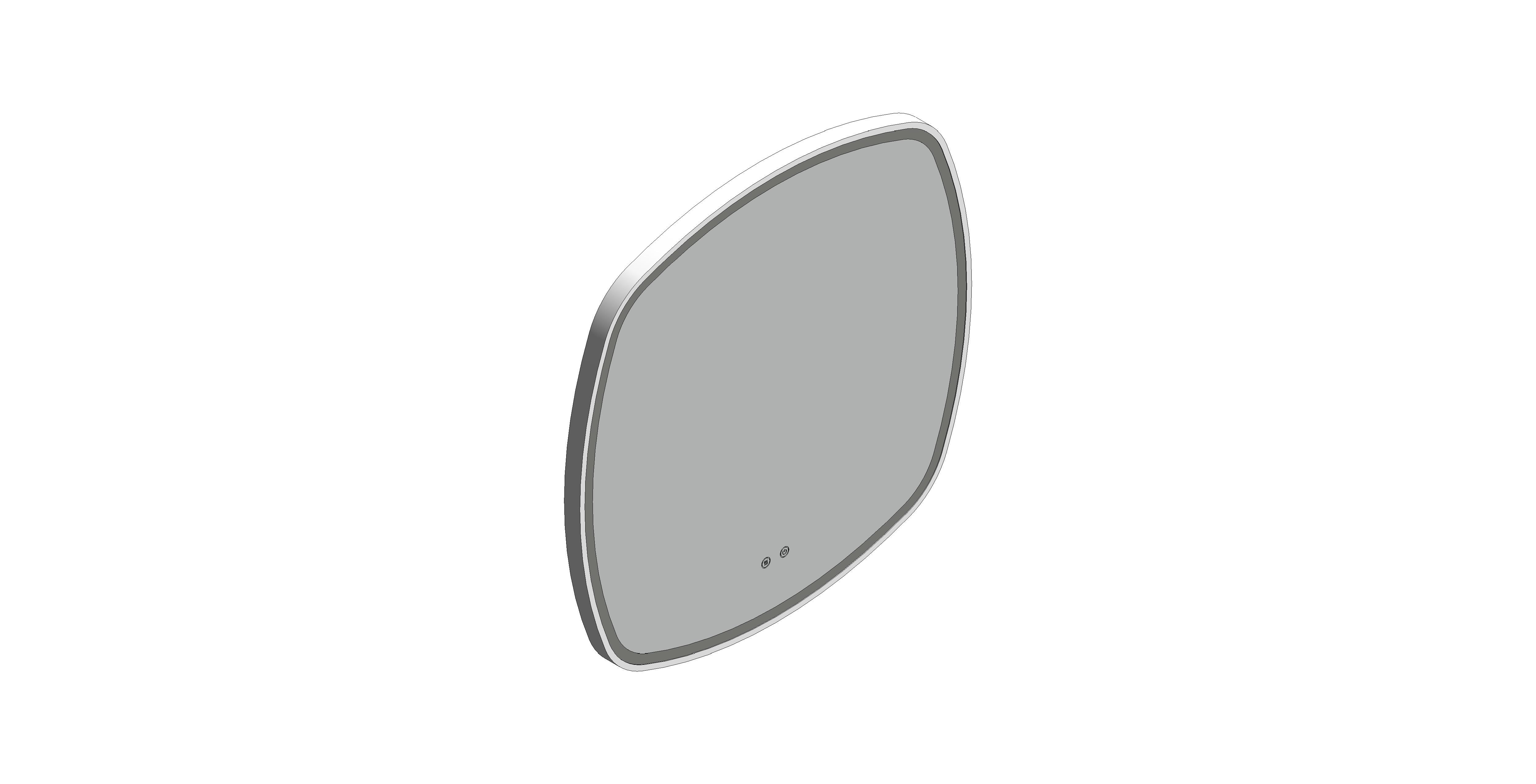 Product: CAMEO 800mm Illuminated Soft Square Mirror (CAM-M8I-SQ-MW)