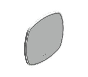 Product: CAMEO 800mm Illuminated Soft Square Mirror (CAM-M8I-SQ-SC)