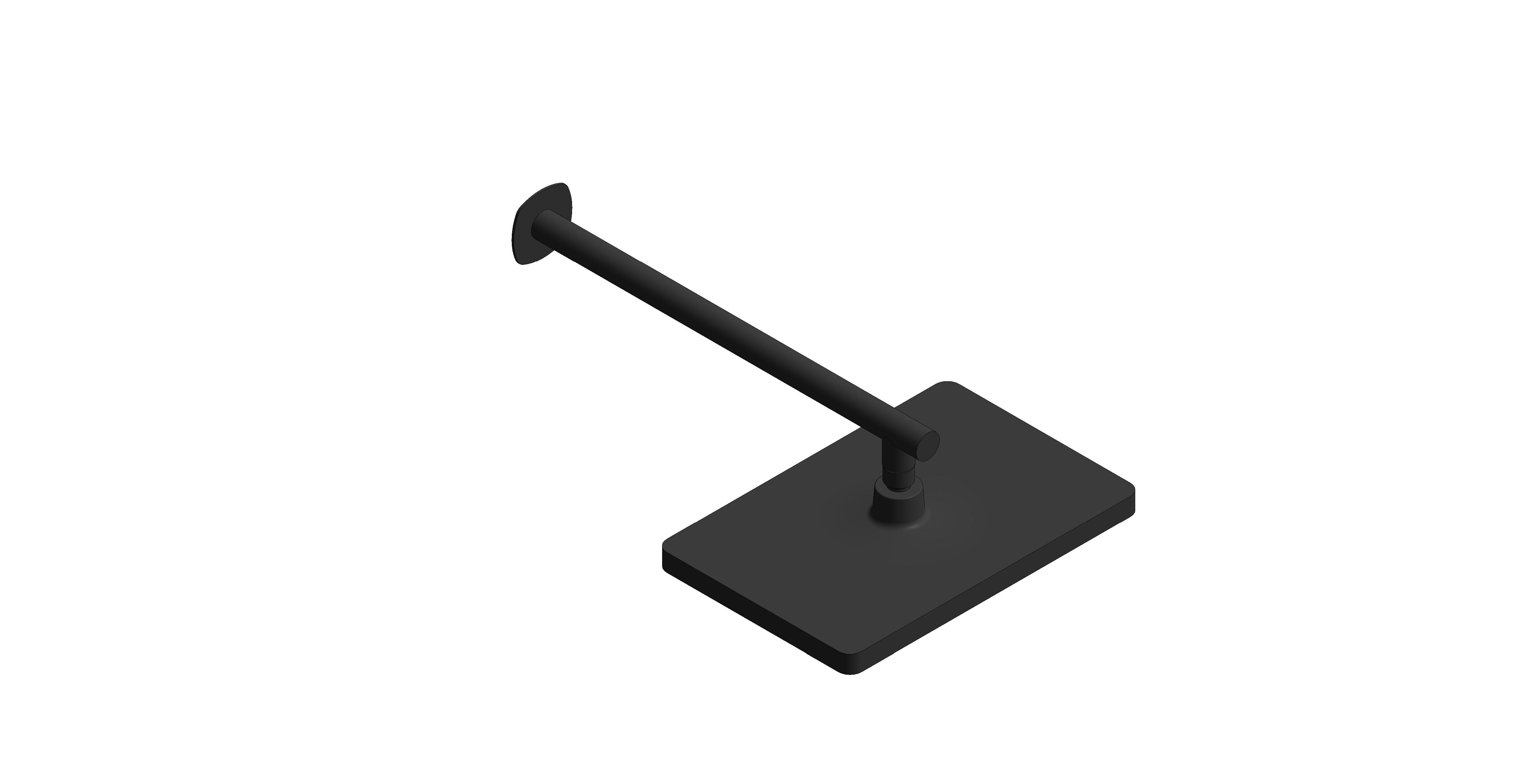Product: CAMEO Fixed Rectangular Shower Head With Wall Mounted Arm (CAM-HEAD/SA-MB)