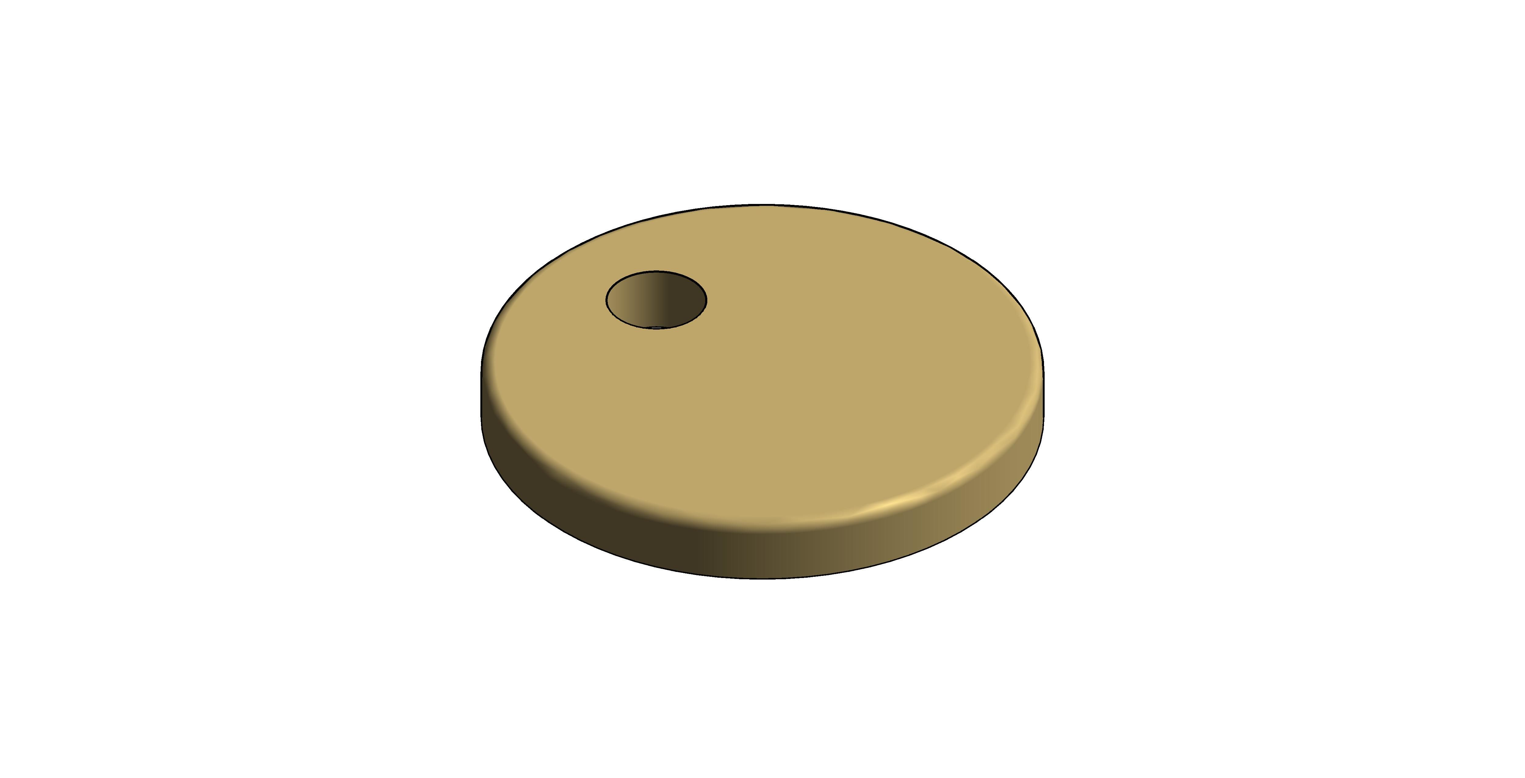Product: CAMEO Toilet seat hinge cover plate (CAM-TSHC-SBR)