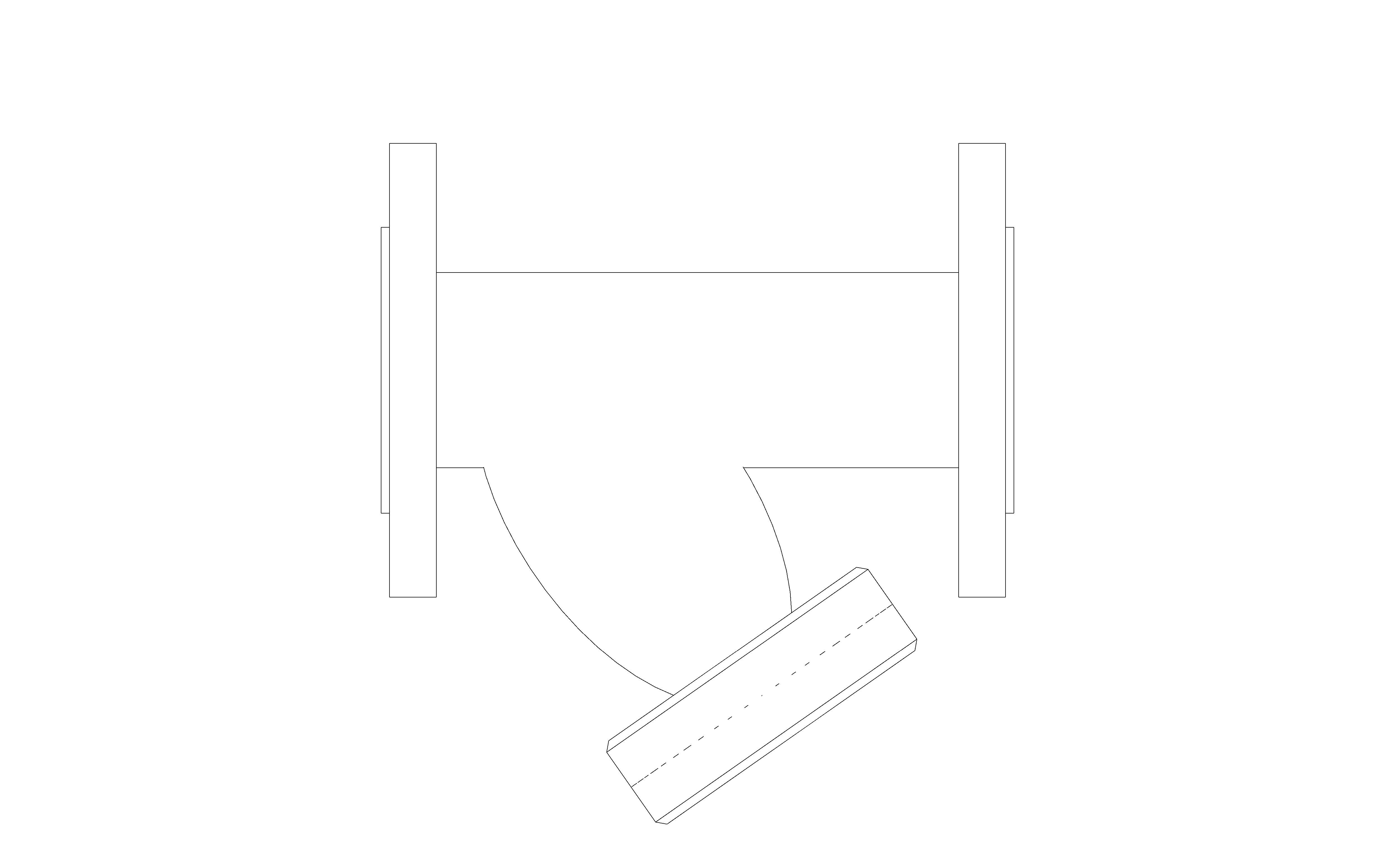 Product: Epoxy Coated Cast Iron Y Strainer, Flanged [00/0210]