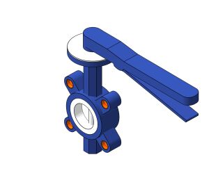 Product: FULLY LUGGED B/ FLY VALVE PN16, PTFE [00/0448]