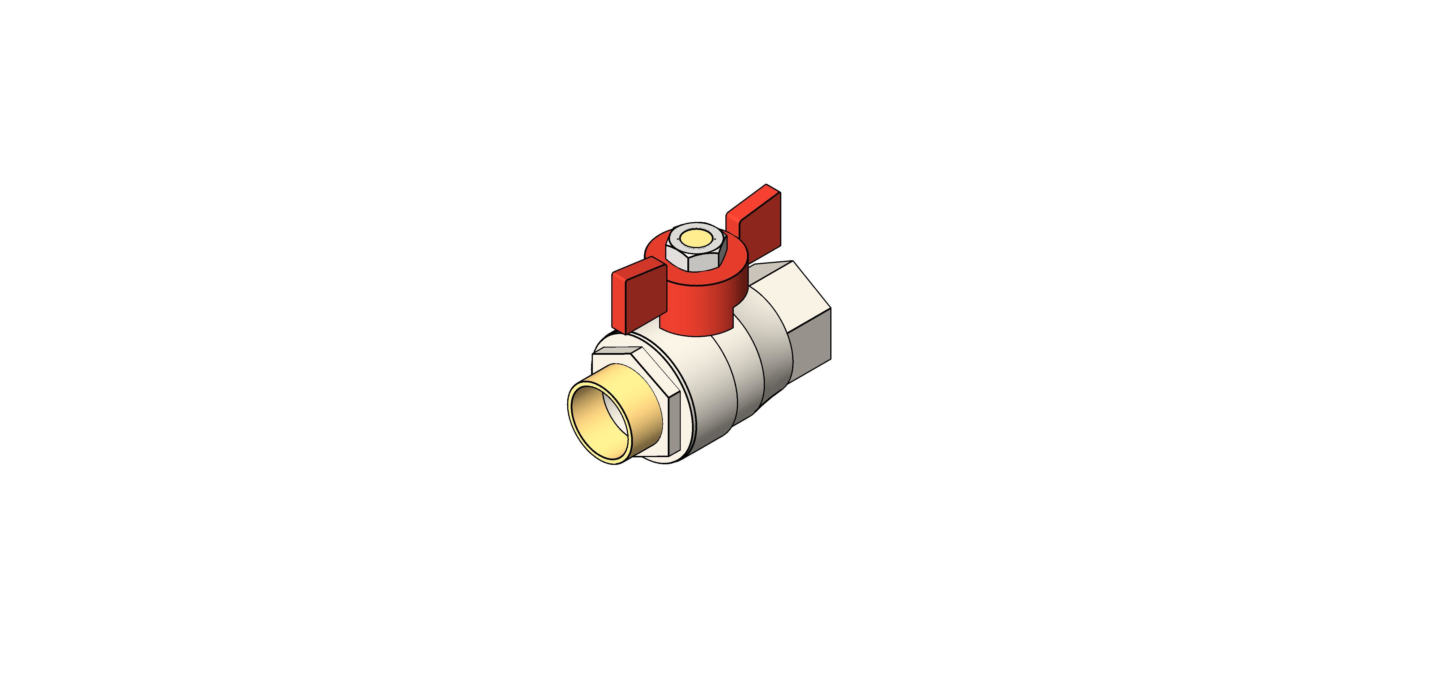 Product: Full Bore BSP Ball Valve T Handle MxF PN16 [00/0035]