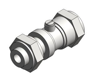 Product: Chrome Plated Service Valve Compression Swivel [02/0024]