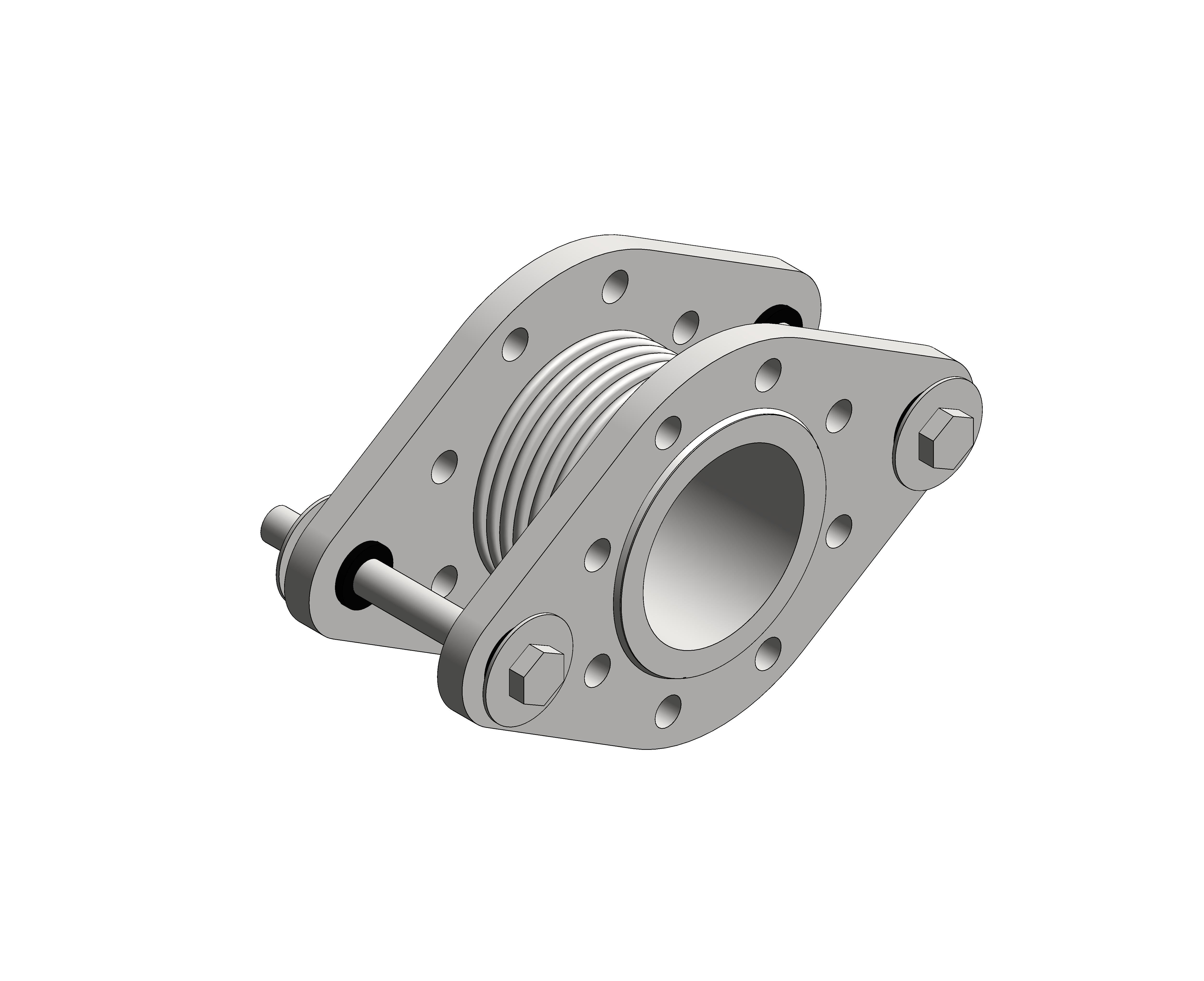Product: Flanged Stainless Steel Tied Pump Flexible Connectors [33/0595]