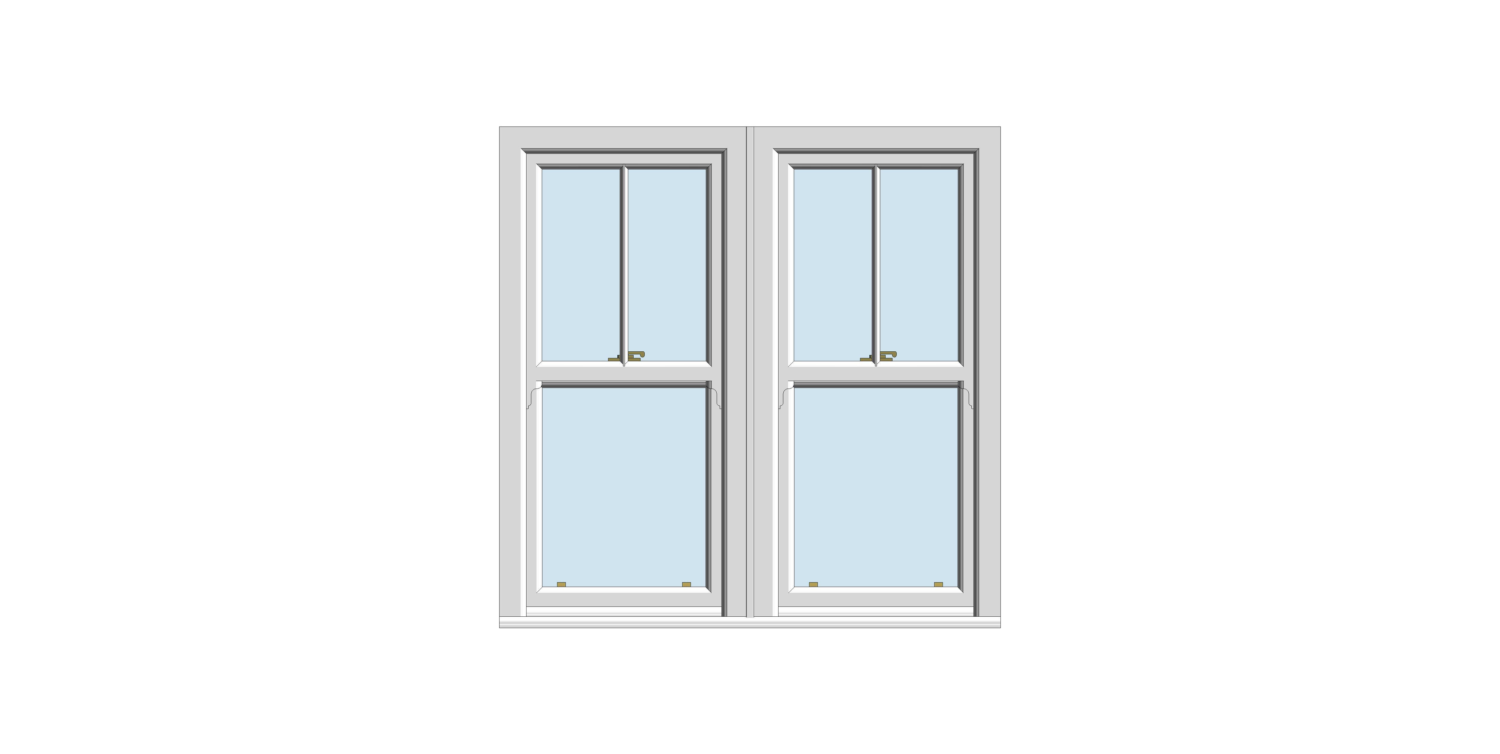 Product: ECOSlide® PVC-U - Standard Sliding Sash Window – Coupled 2