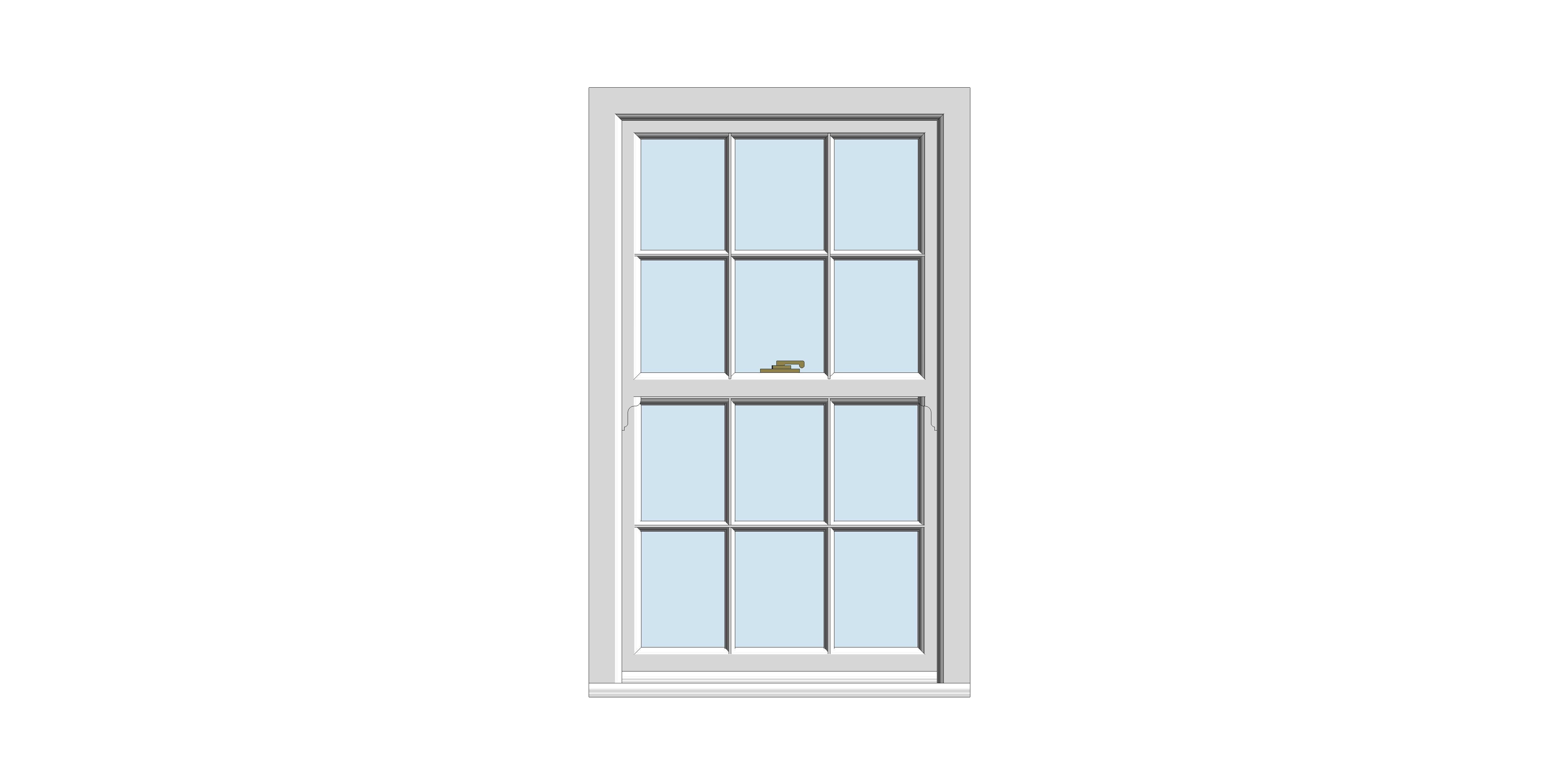 Product: ECOSlide® PVC-U - Standard Sliding Sash Window – 6 Grid Bars
