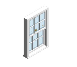 Product: ECOSlide® PVC-U - Standard Sliding Sash Window – 6 Grid Bars