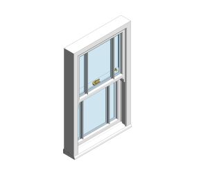Product: ECOSlide® PVC-U - Standard Sliding Sash Window – Off Centre Grid